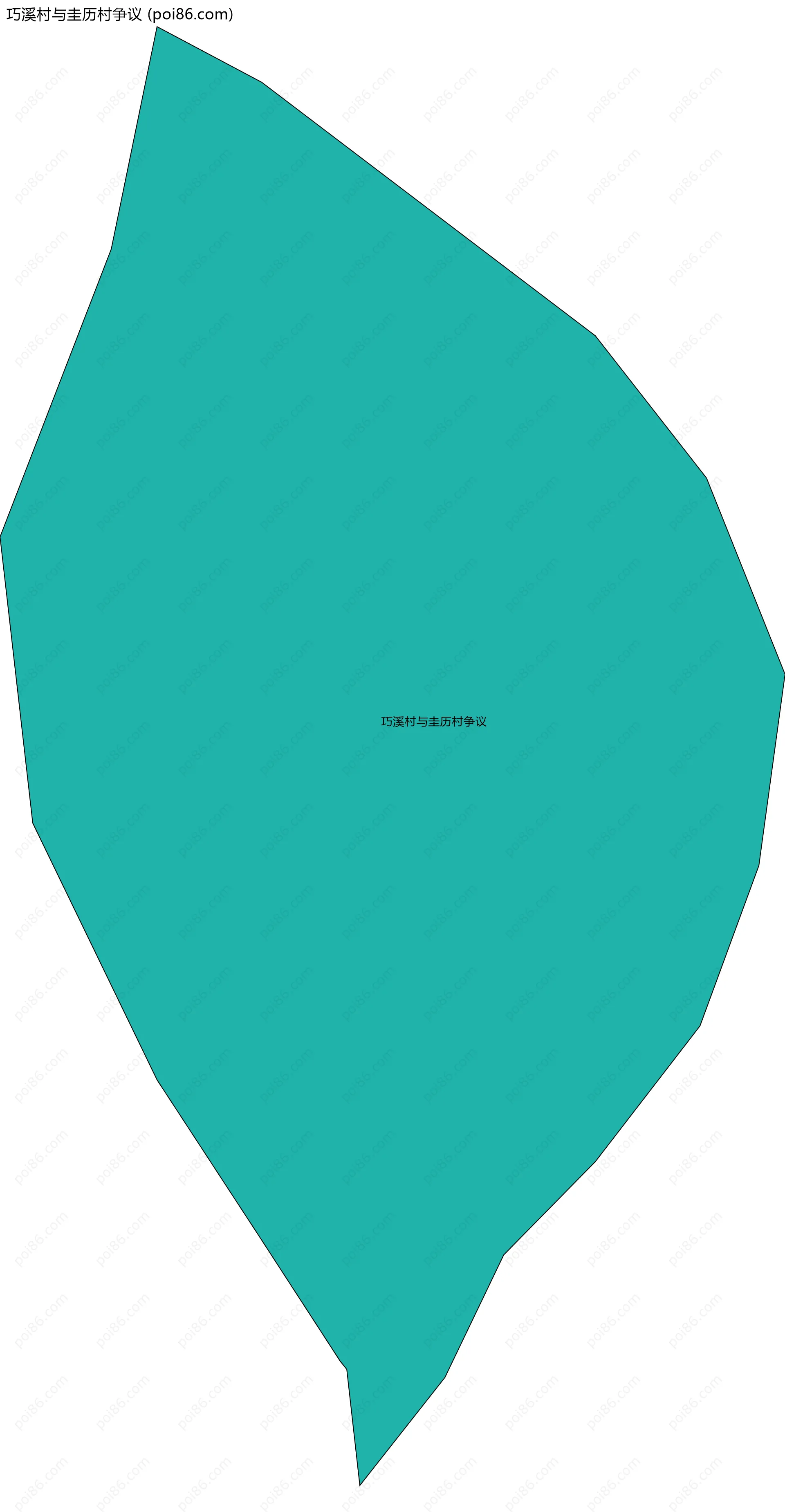 巧溪村与圭历村争议边界地图