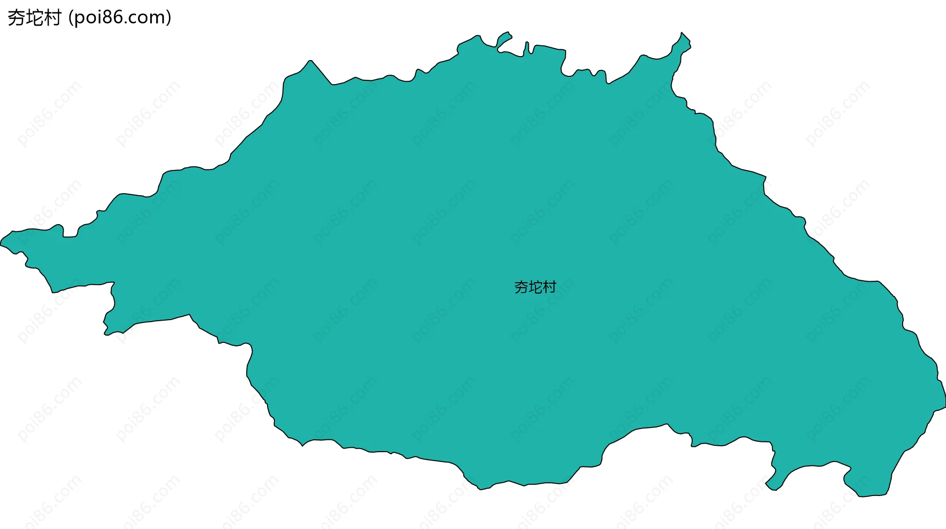 夯坨村边界地图