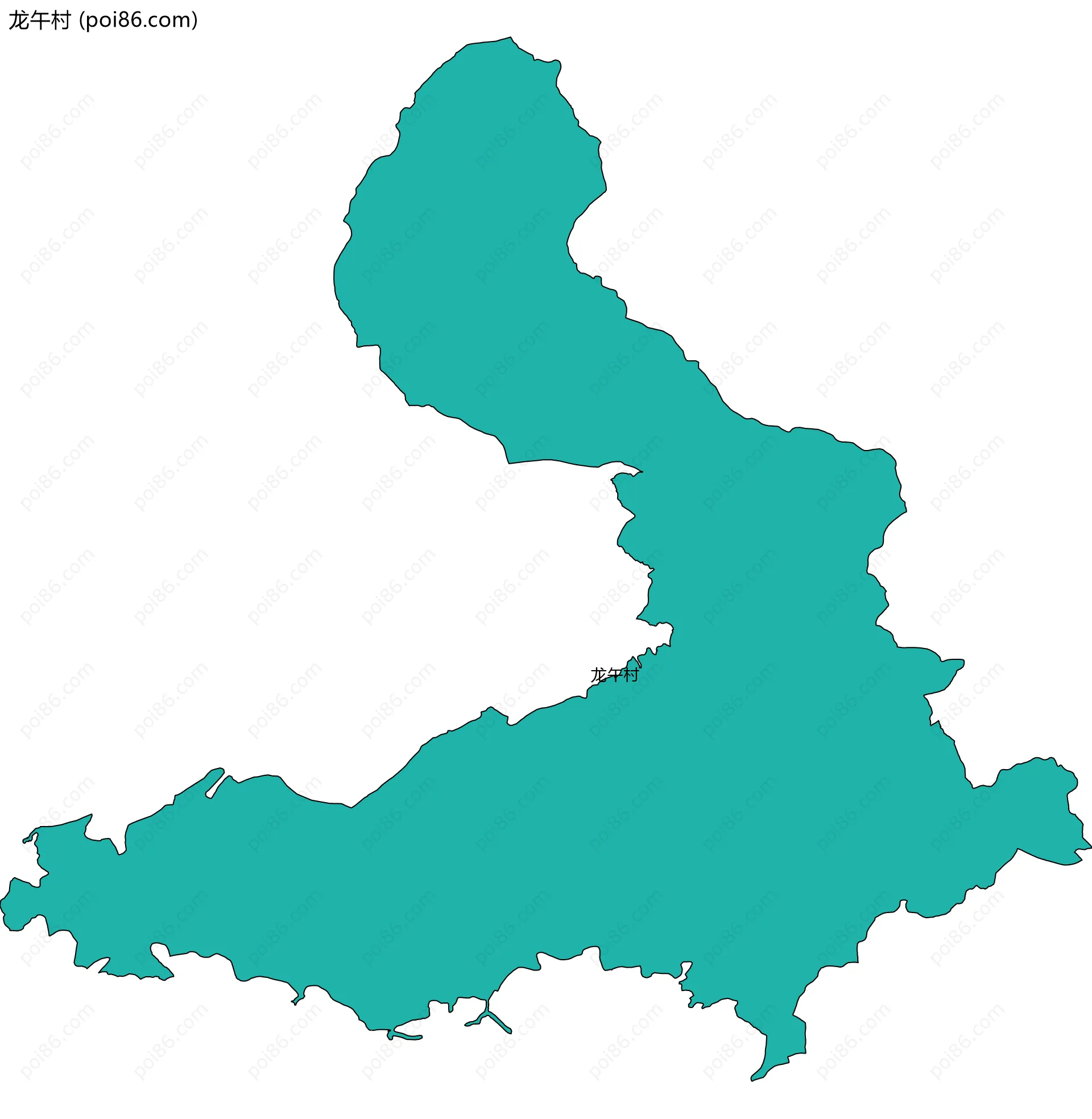 龙午村边界地图