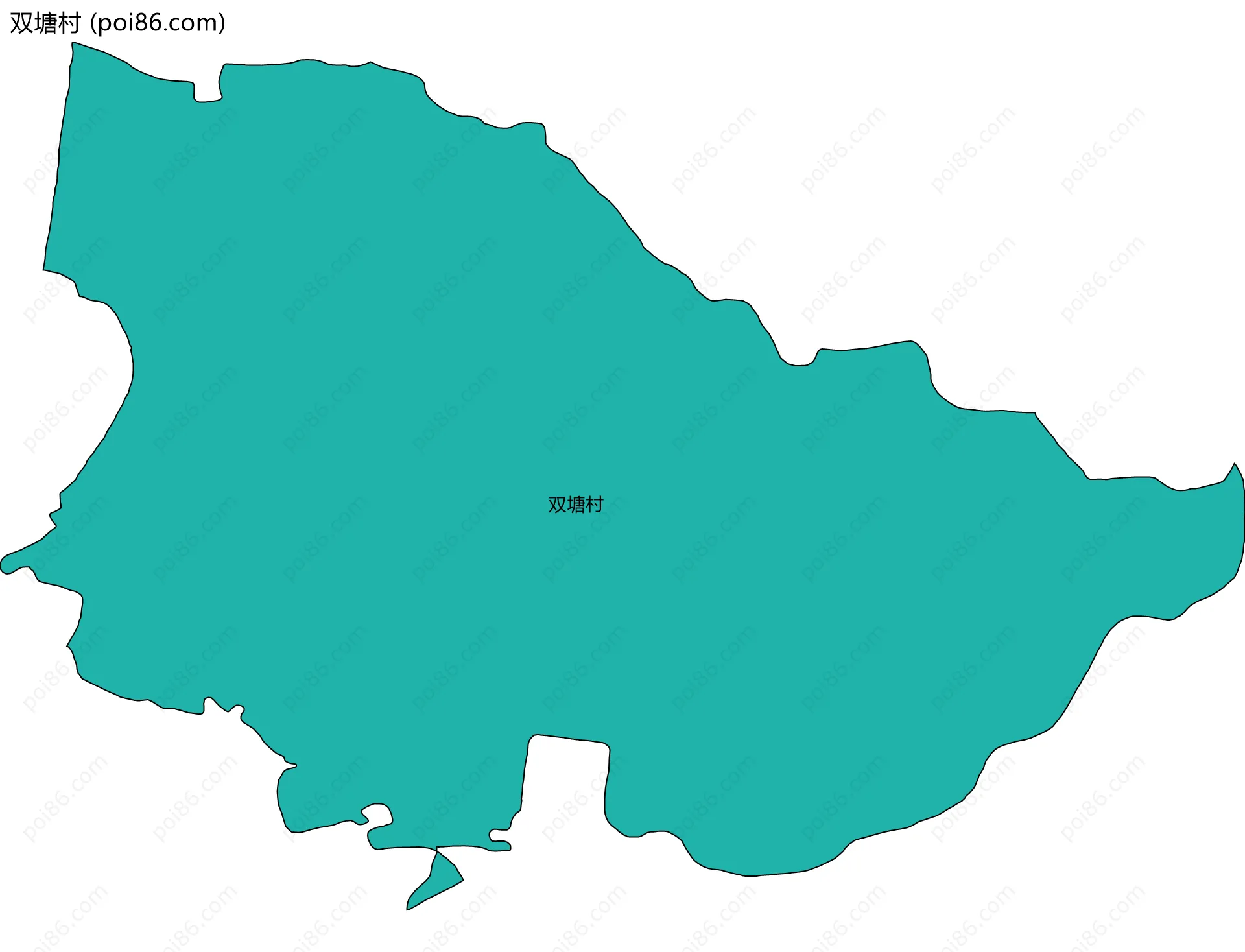 双塘村边界地图