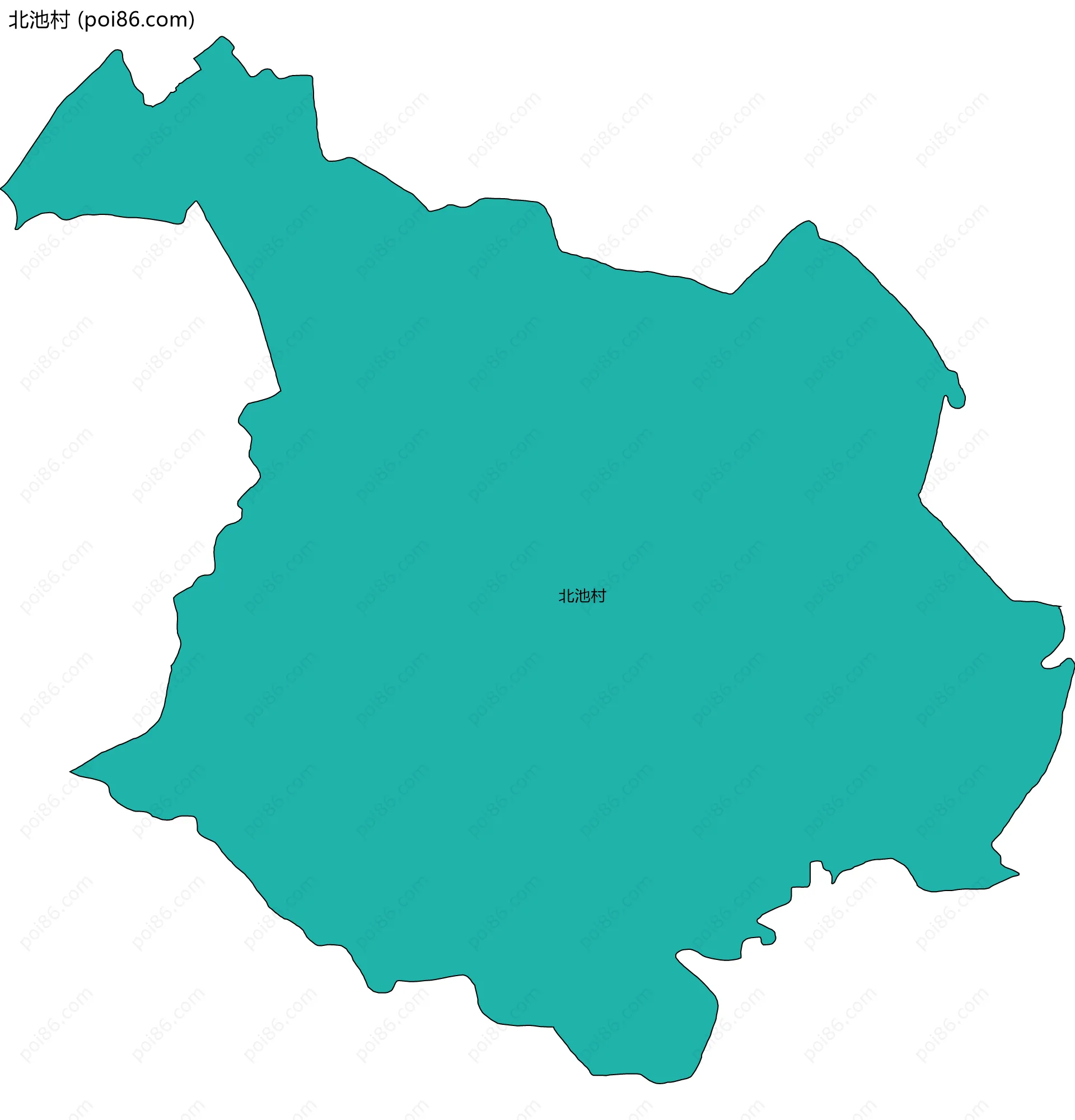 北池村边界地图