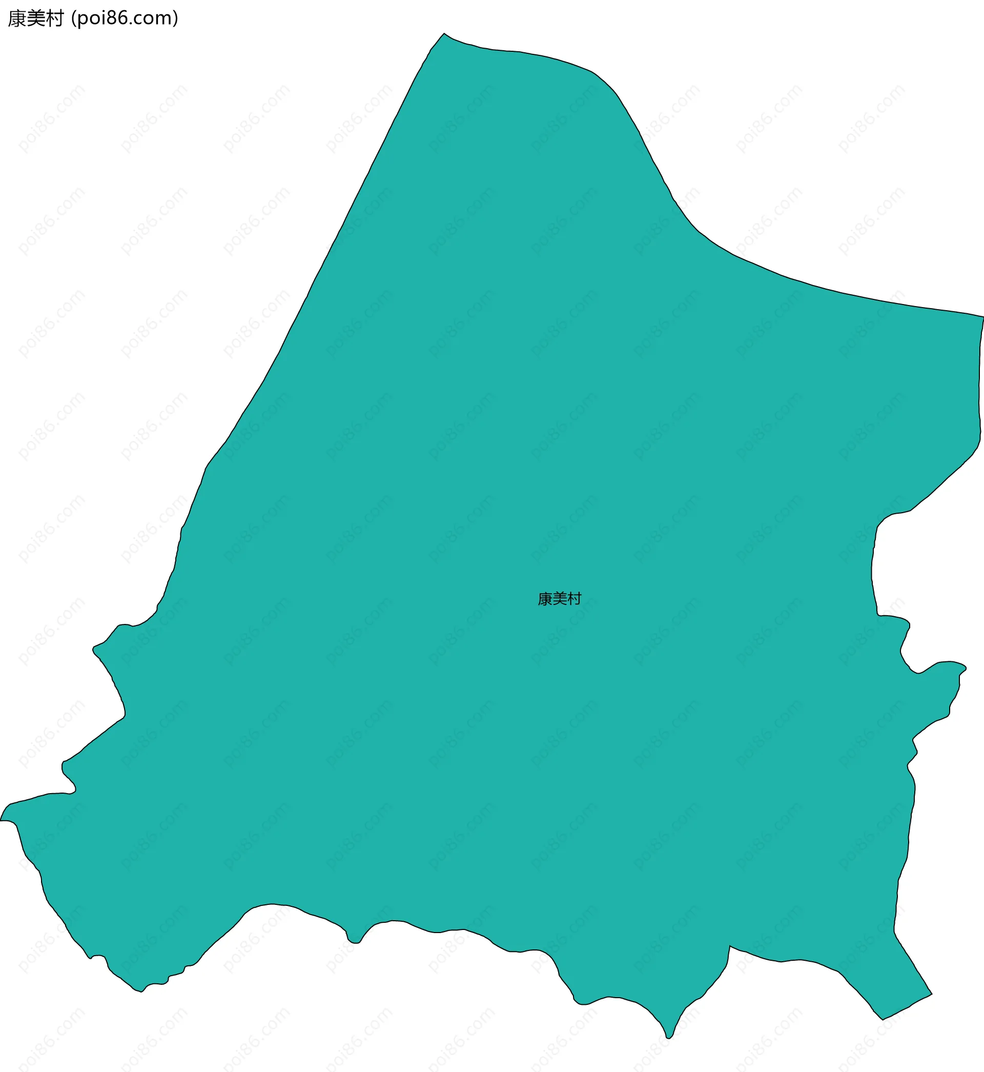 康美村边界地图