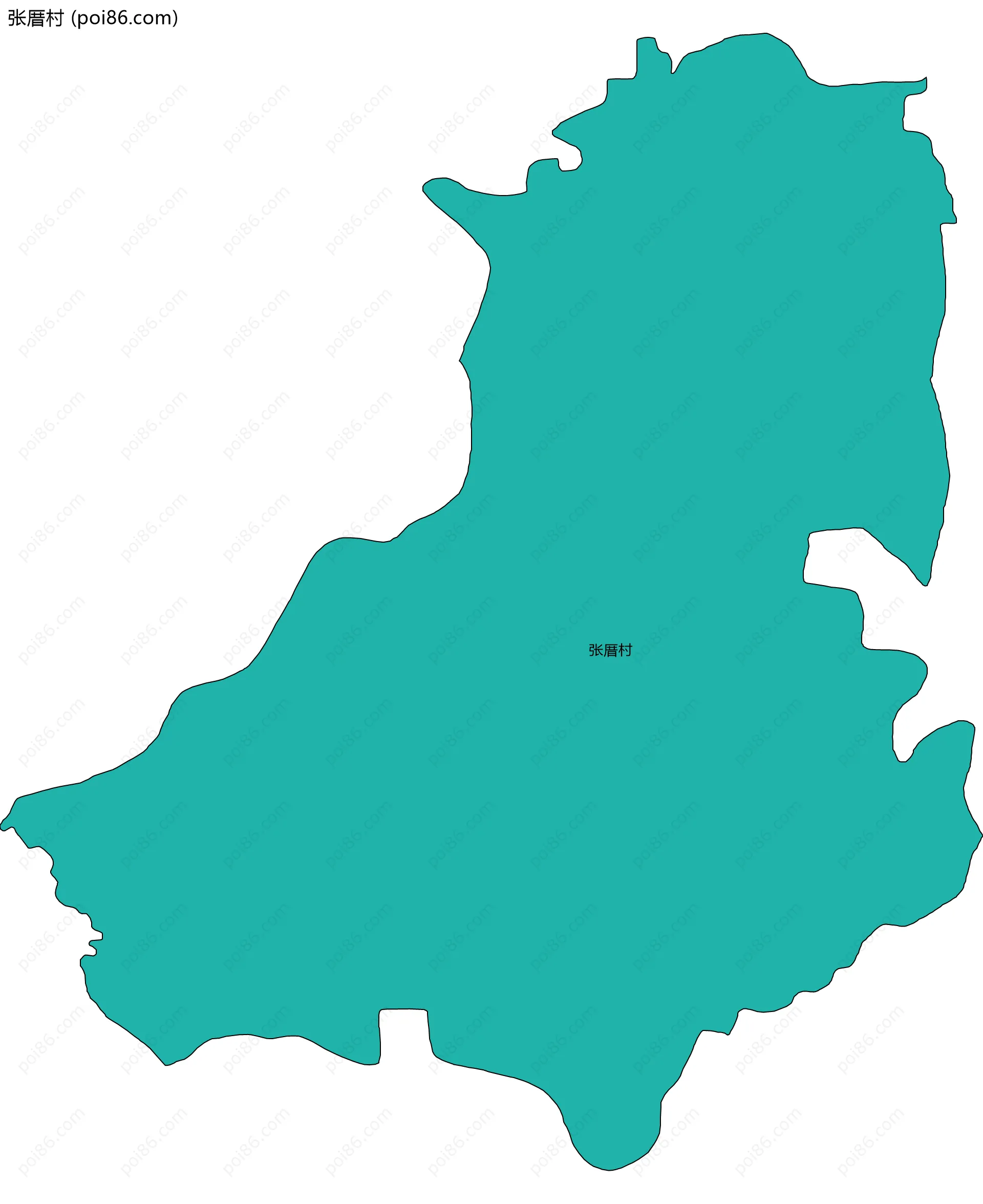 张厝村边界地图