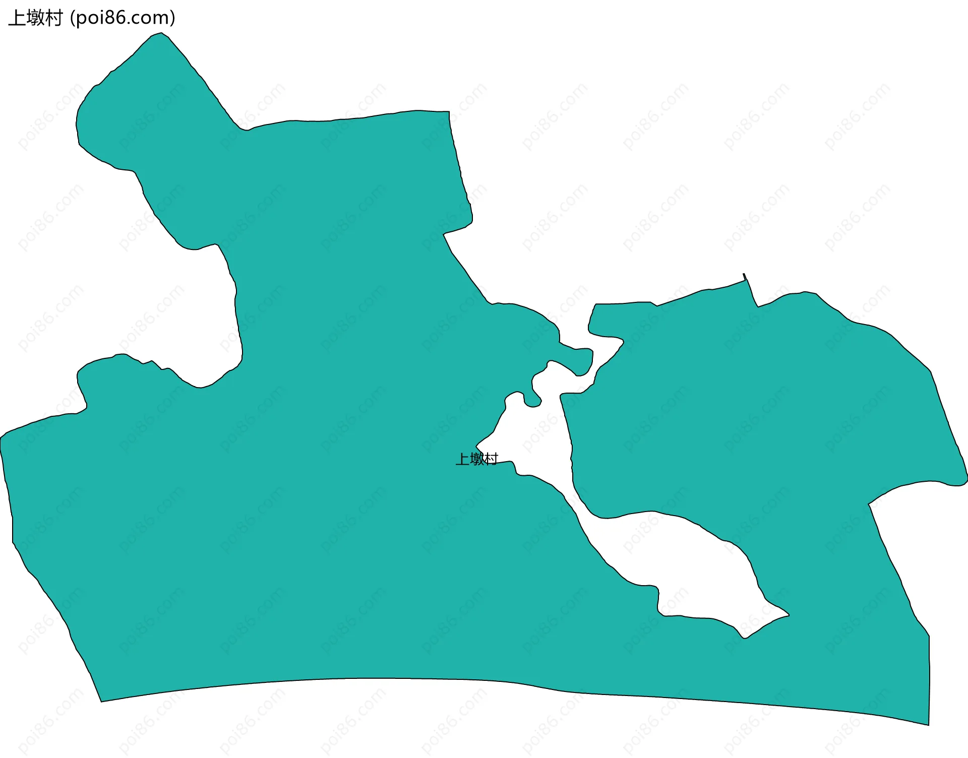 上墩村边界地图