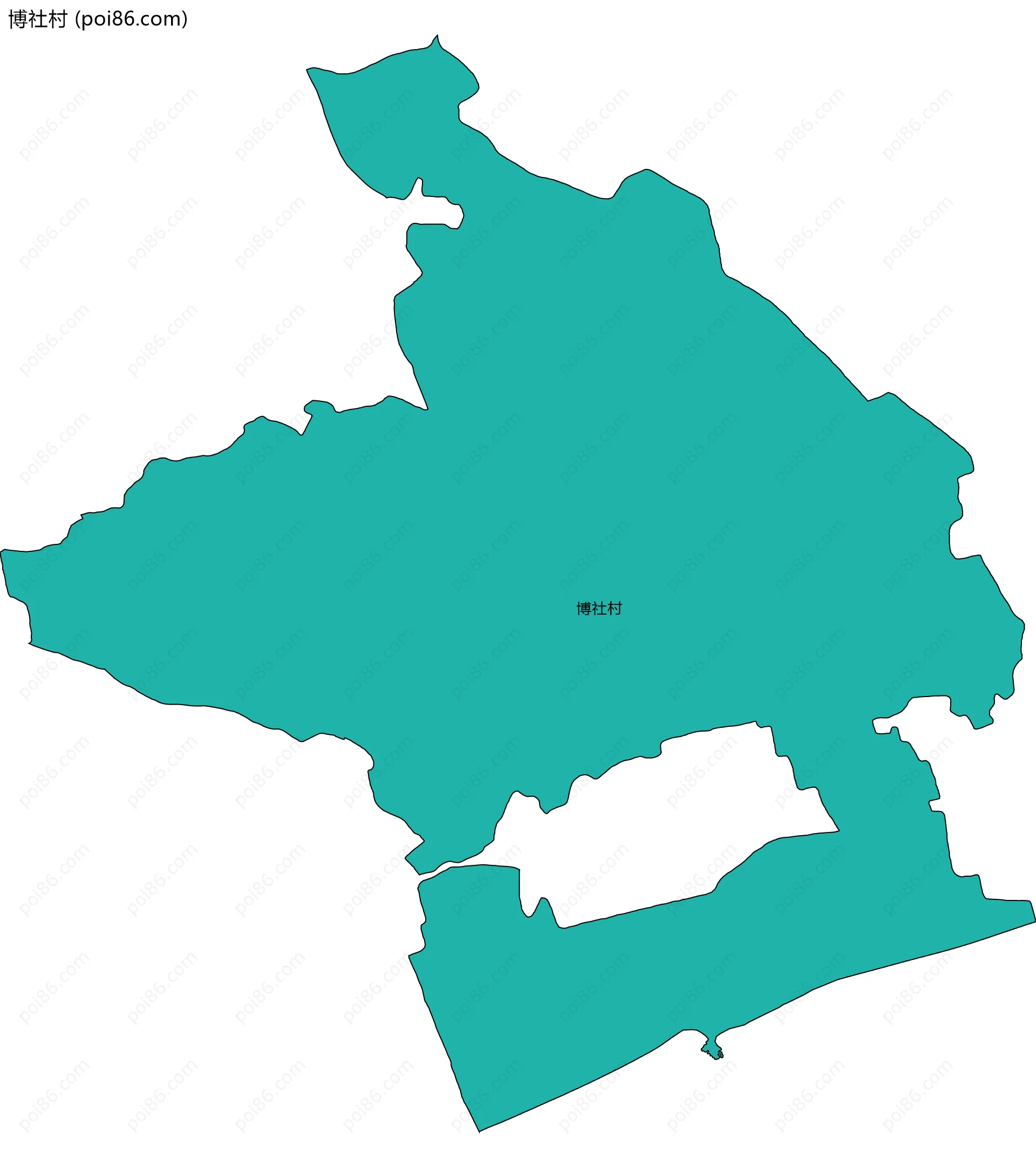 博社村边界地图