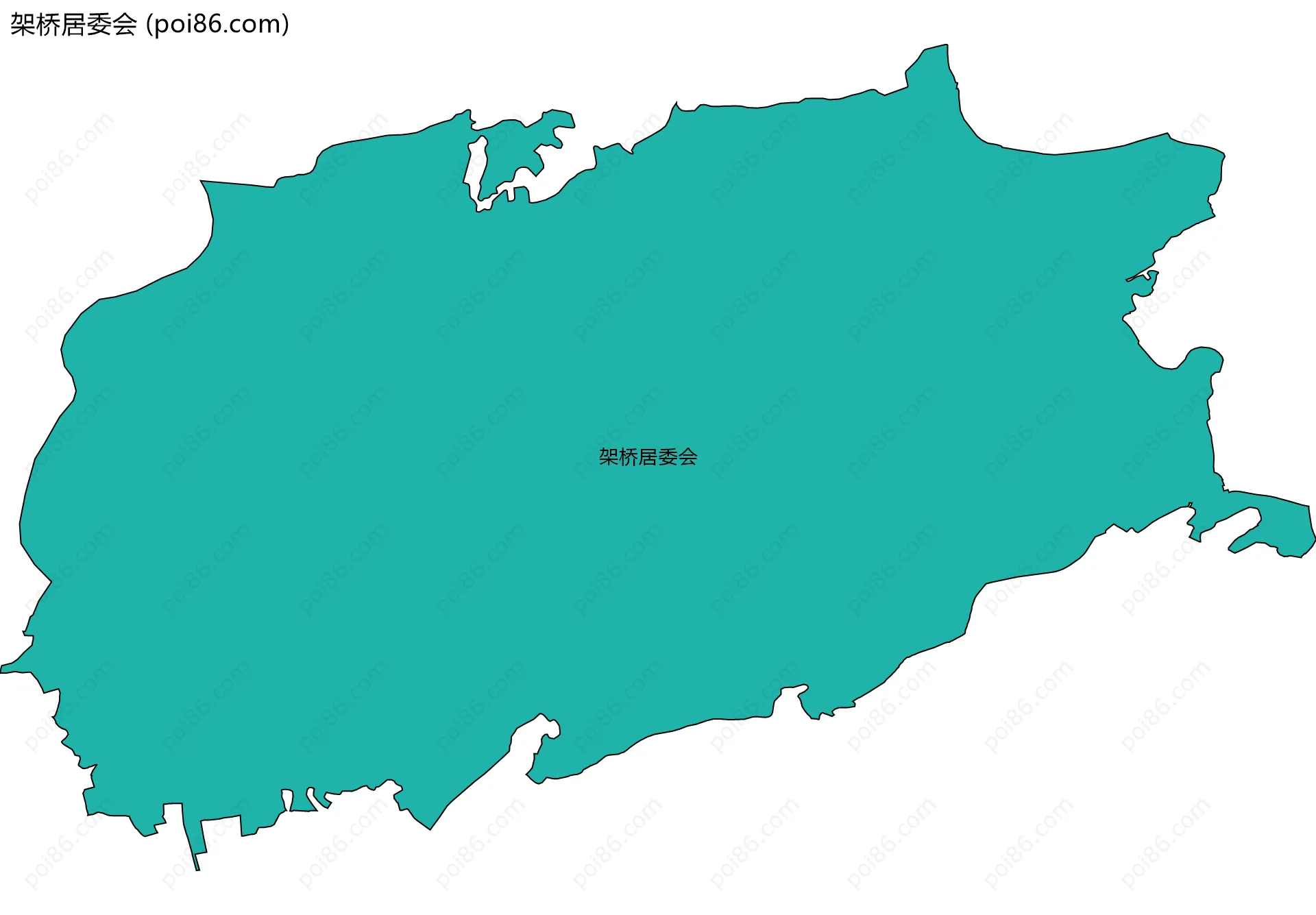 架桥居委会边界地图