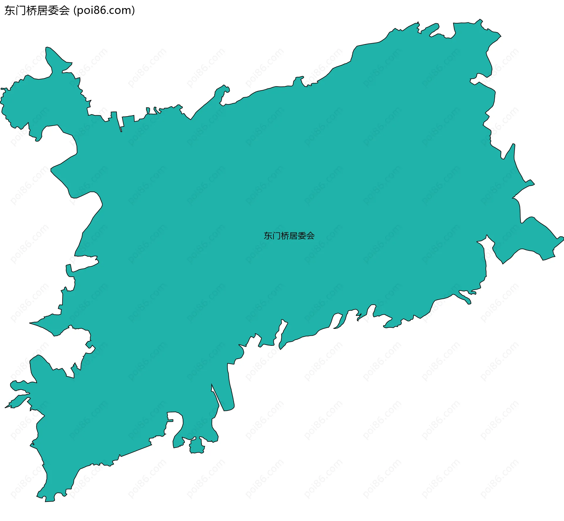 东门桥居委会边界地图