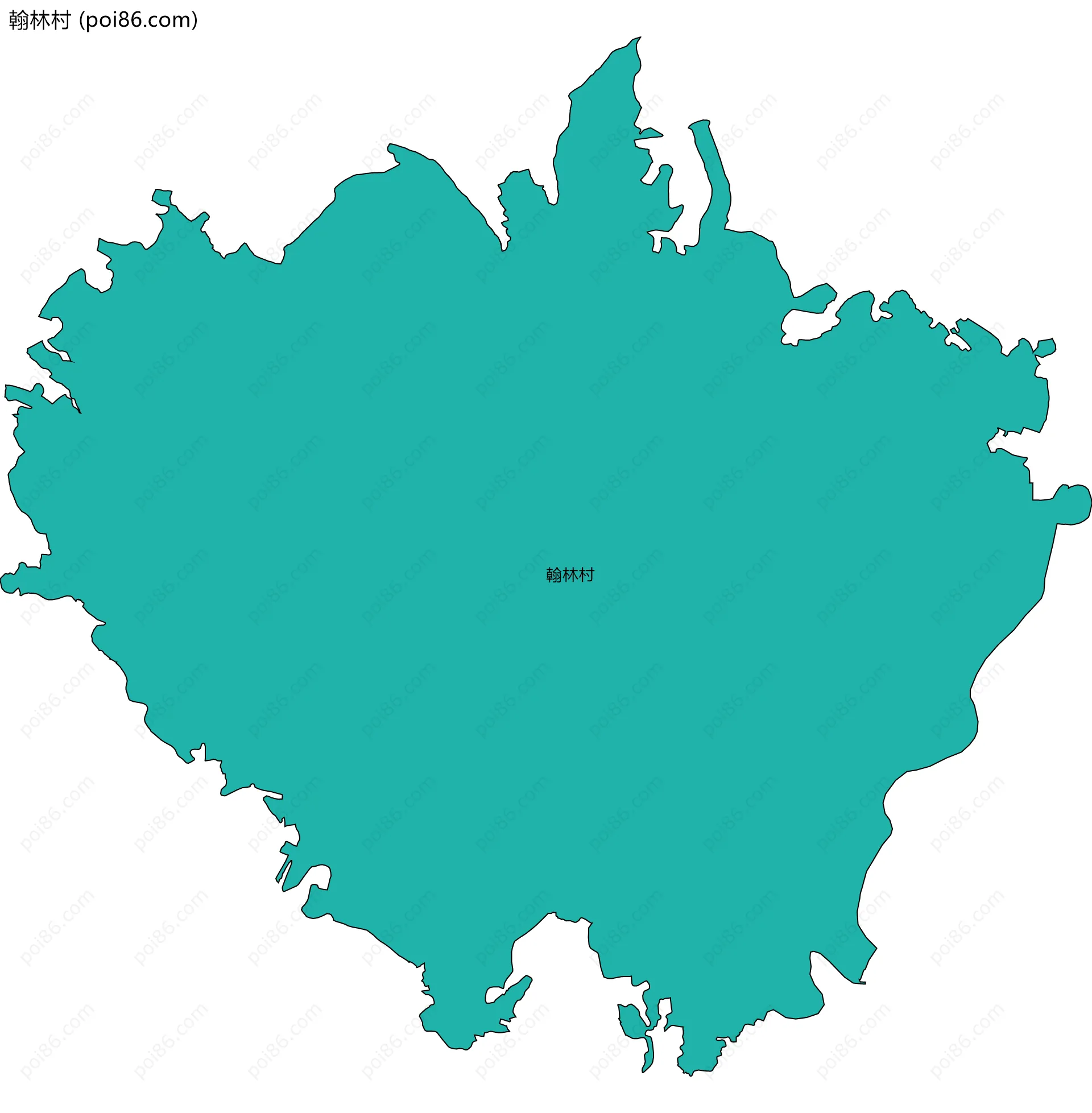 翰林村边界地图