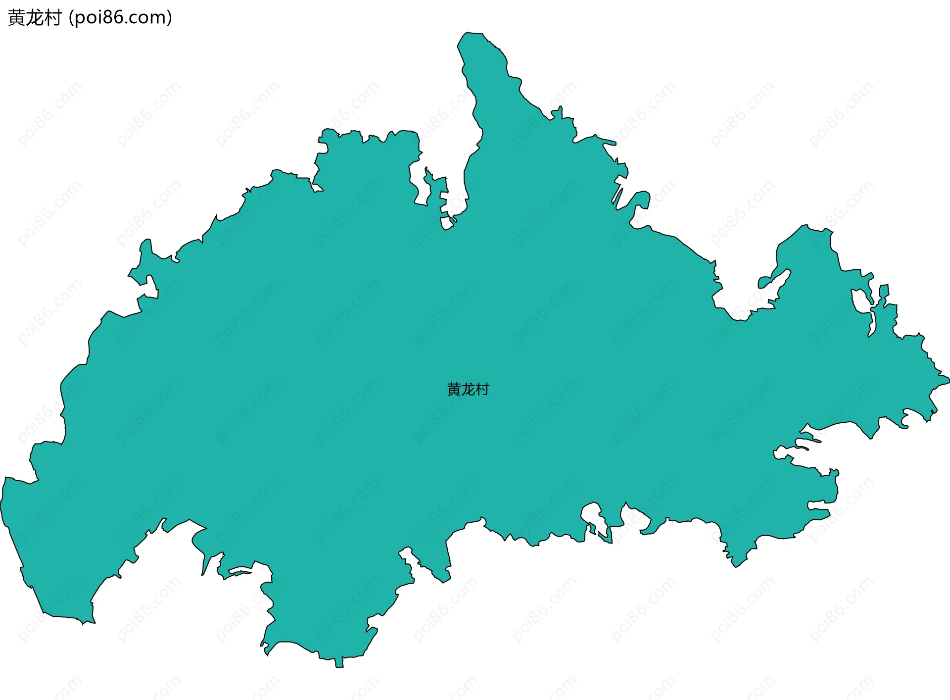 黄龙村边界地图