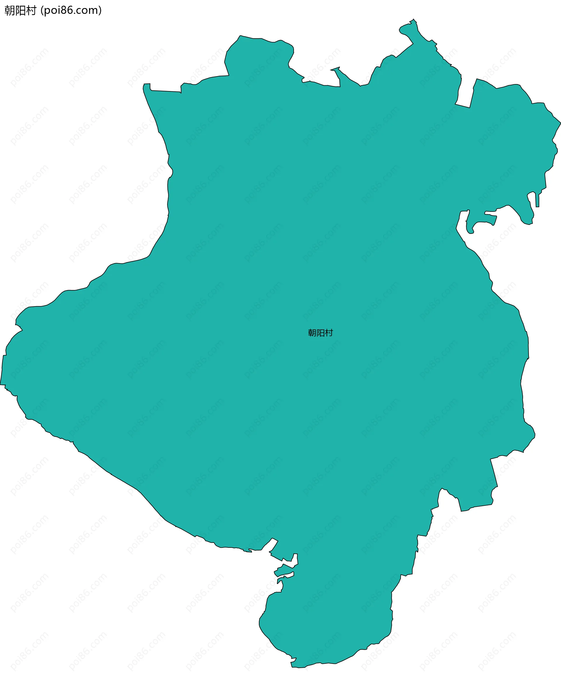 朝阳村边界地图