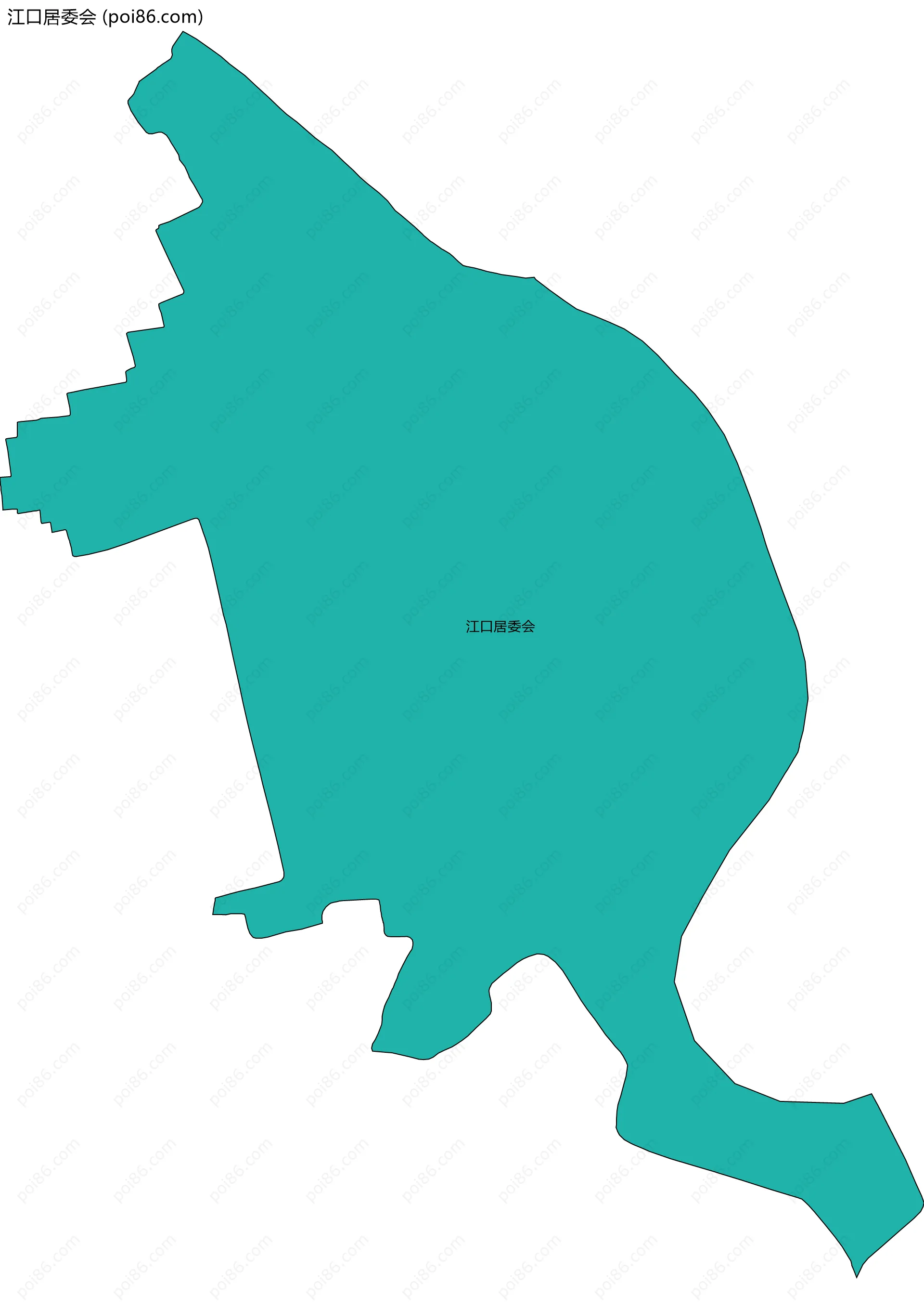 江口居委会边界地图