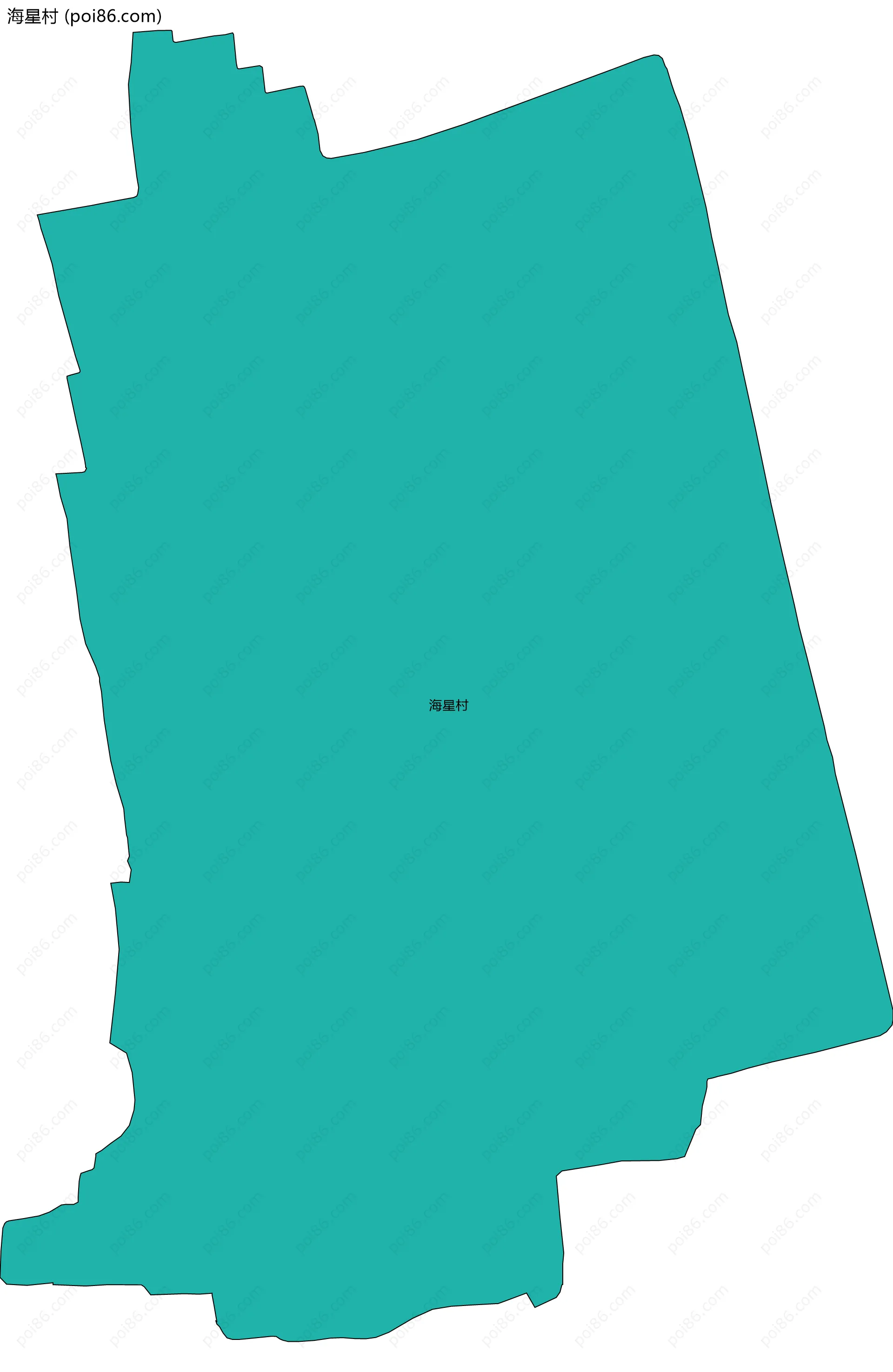 海星村边界地图