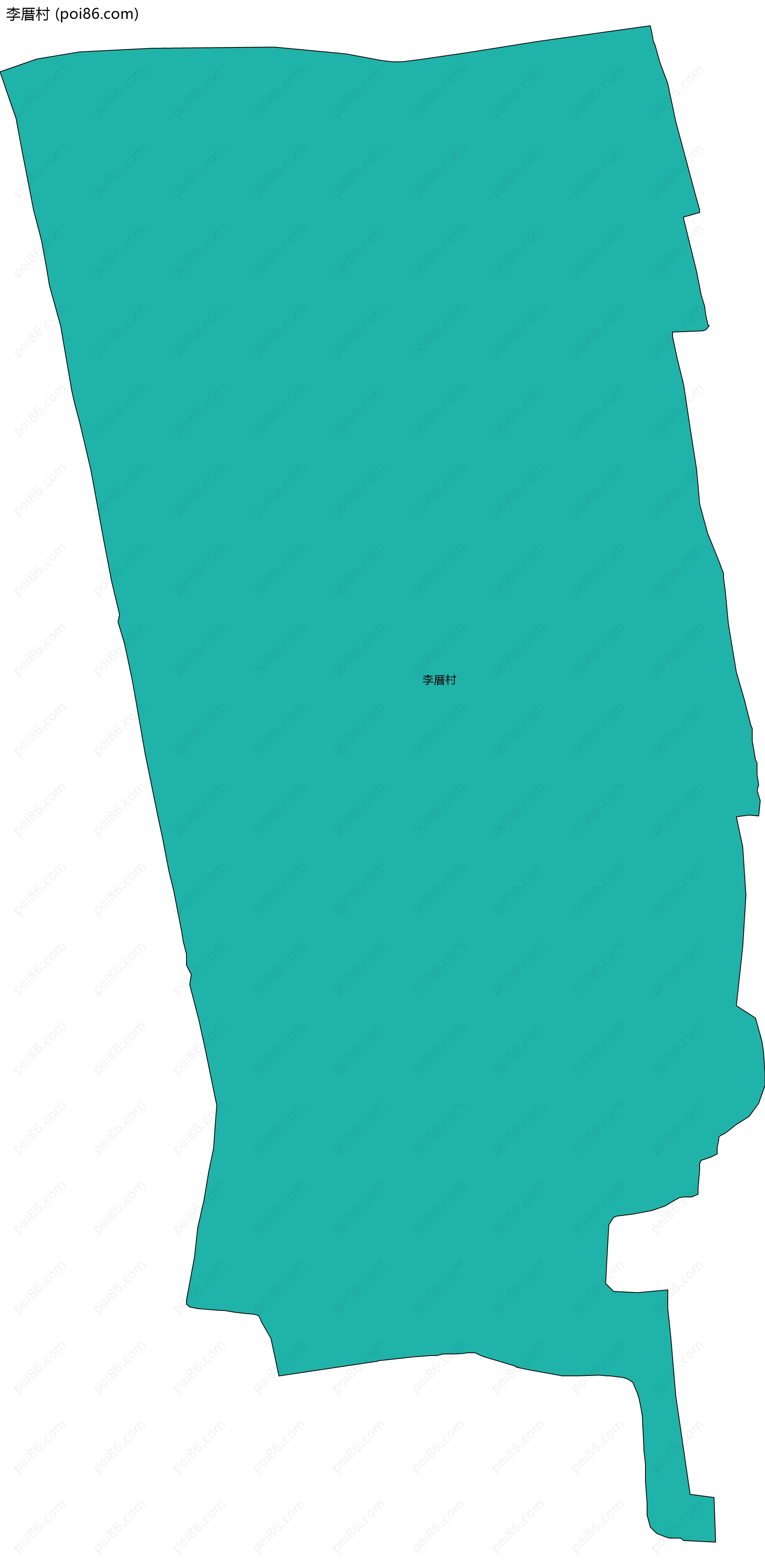 李厝村边界地图