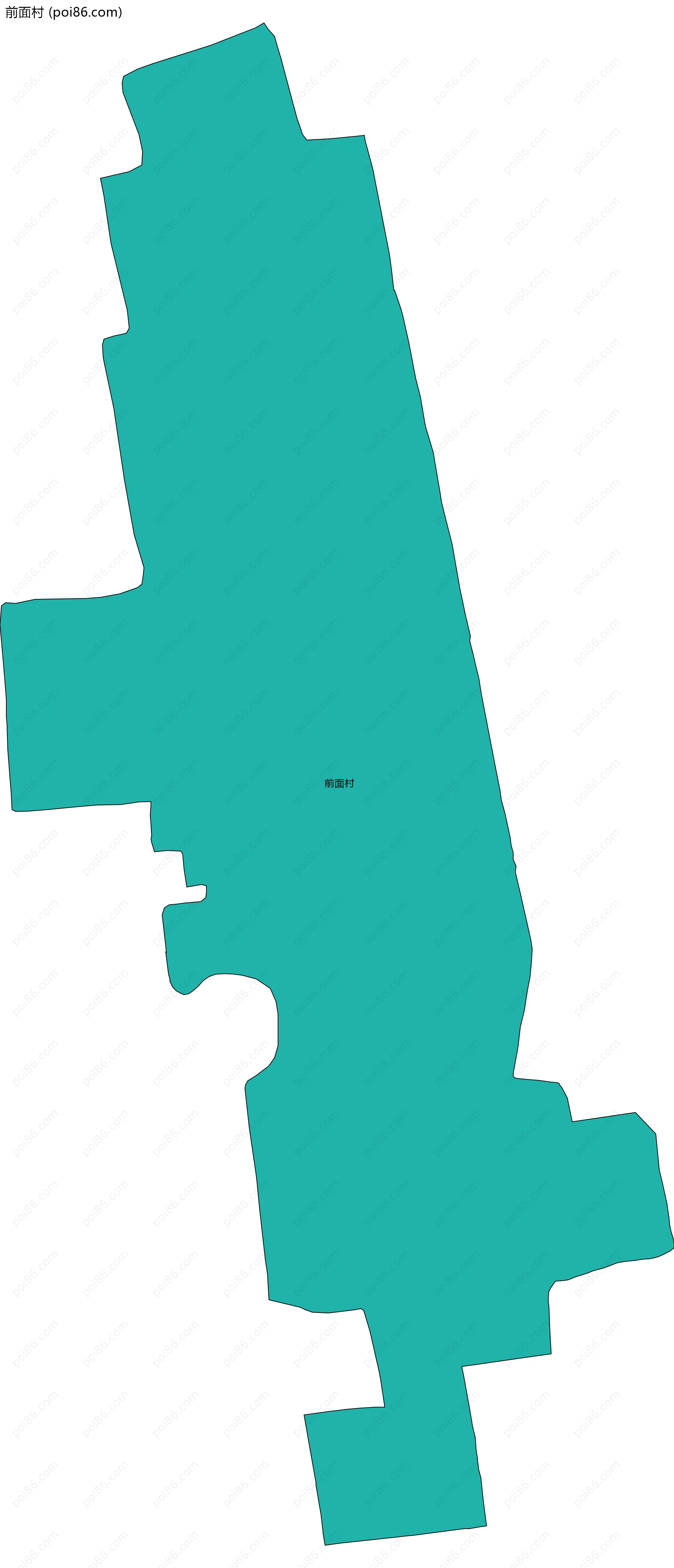 前面村边界地图