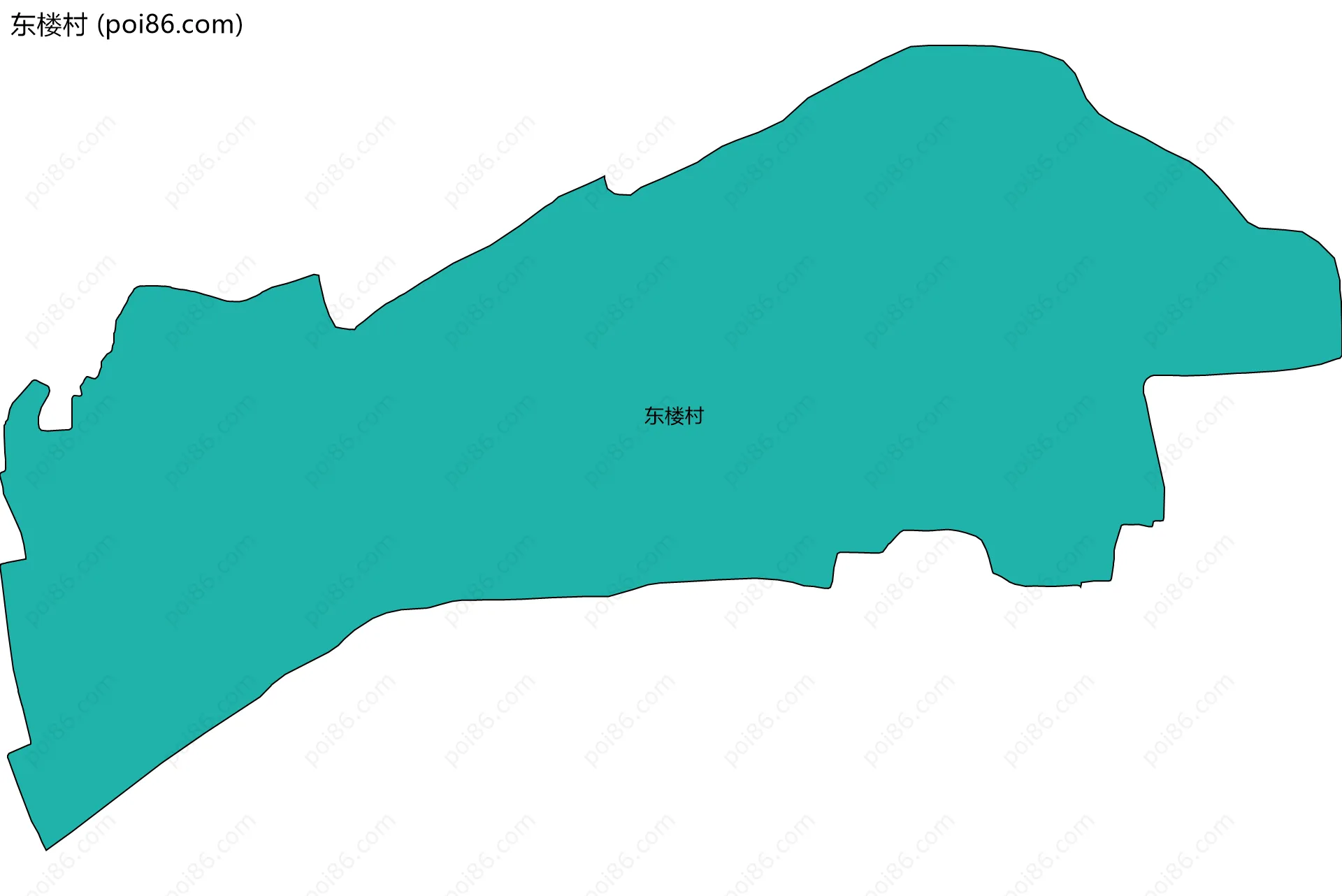 东楼村边界地图