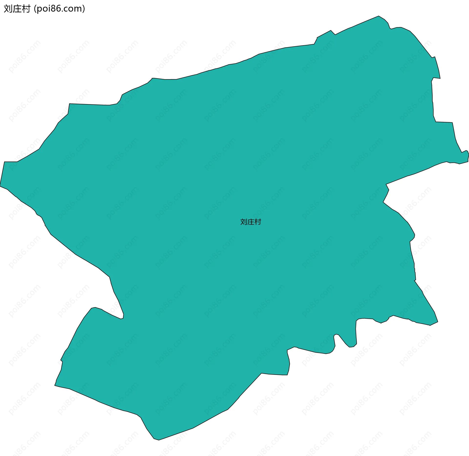 刘庄村边界地图