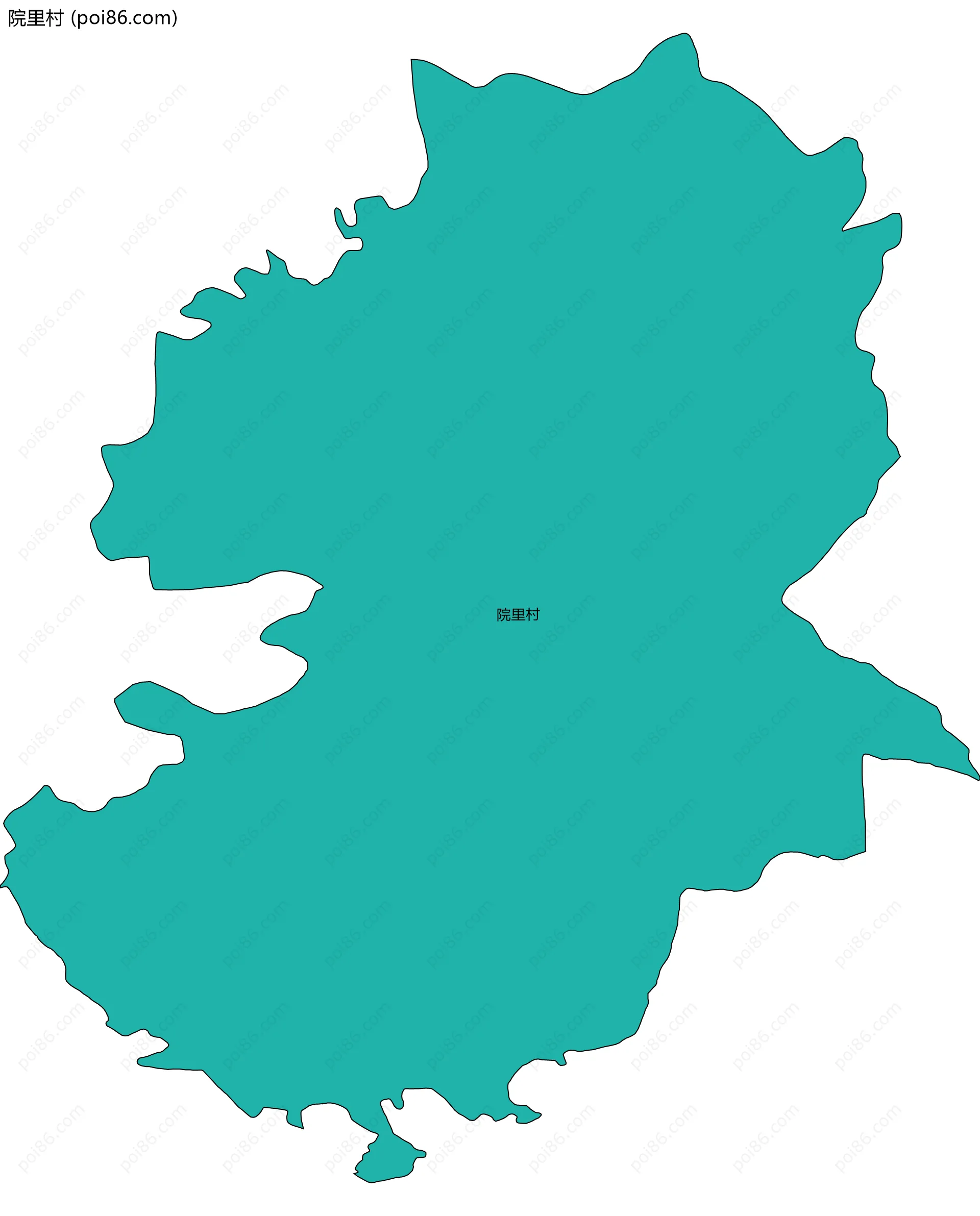 院里村边界地图