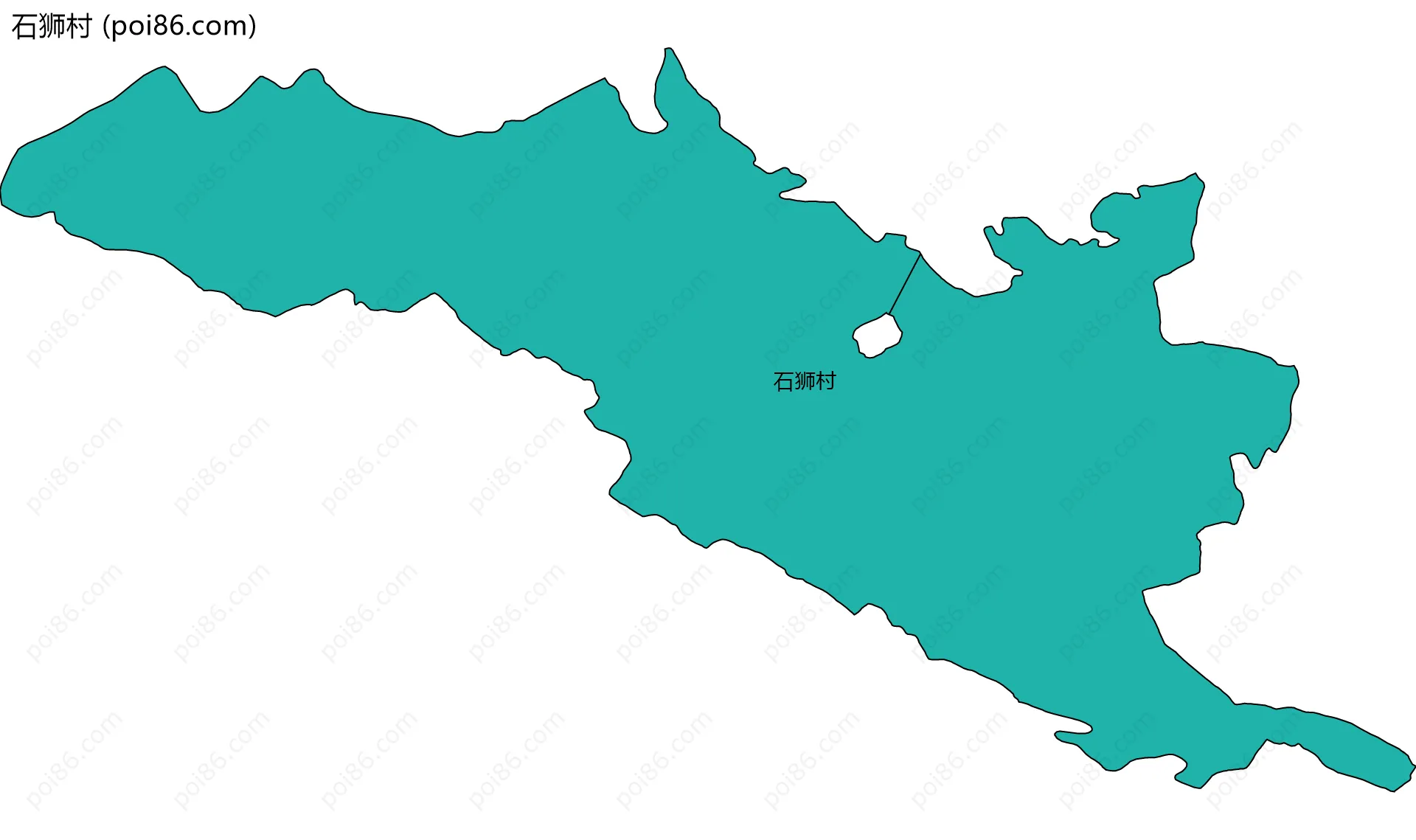 石狮村边界地图