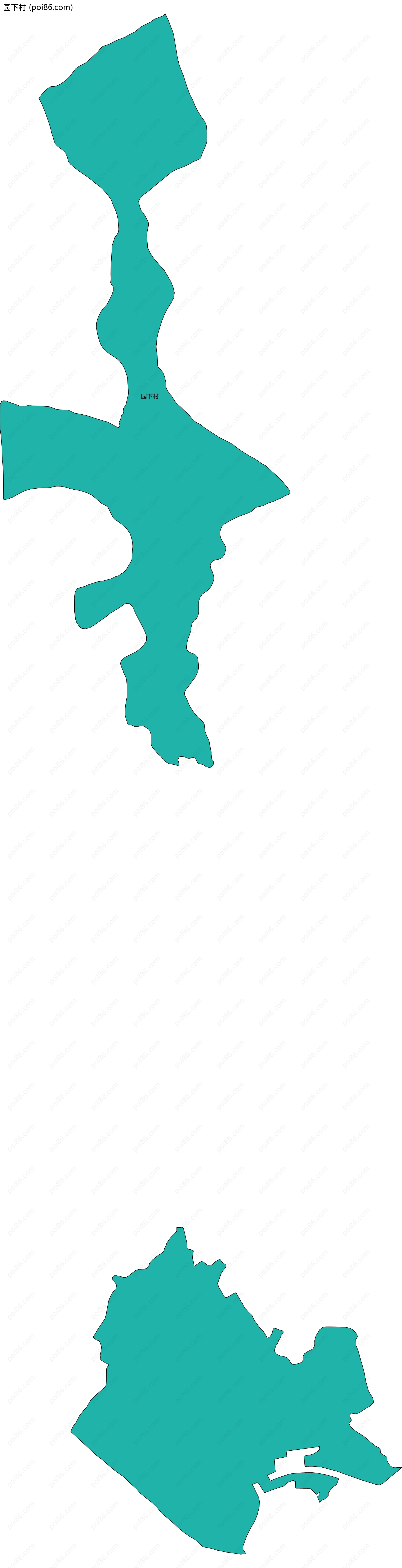 园下村边界地图