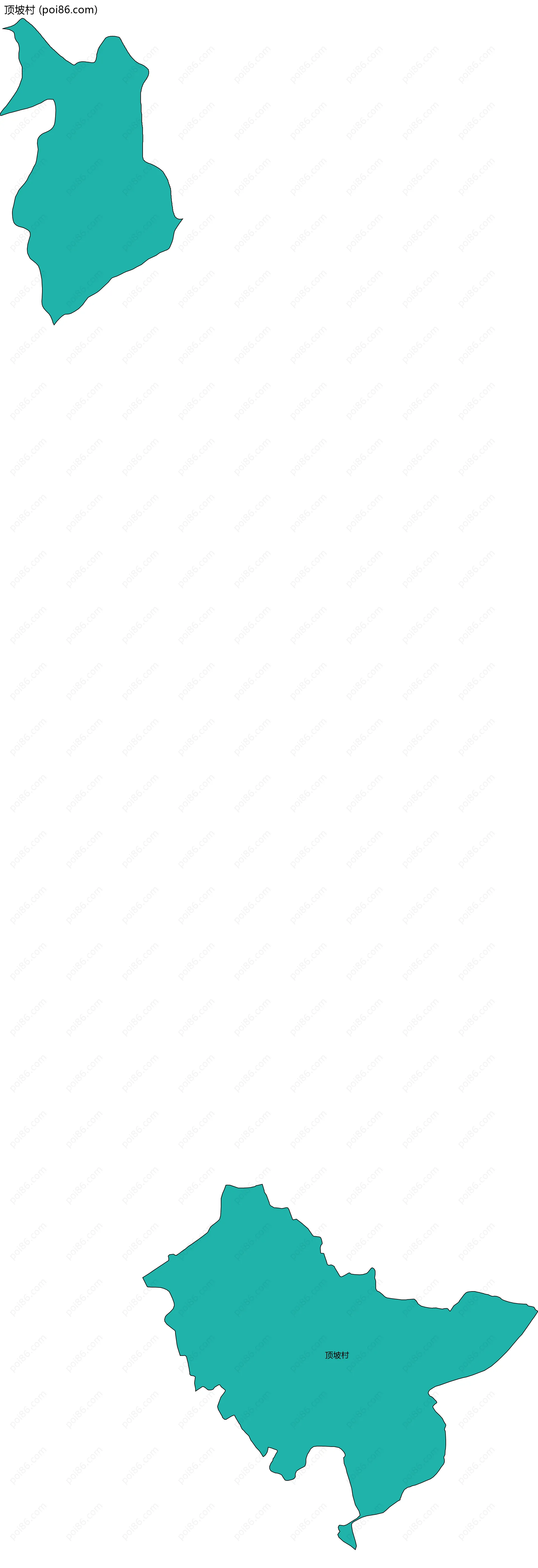 顶坡村边界地图