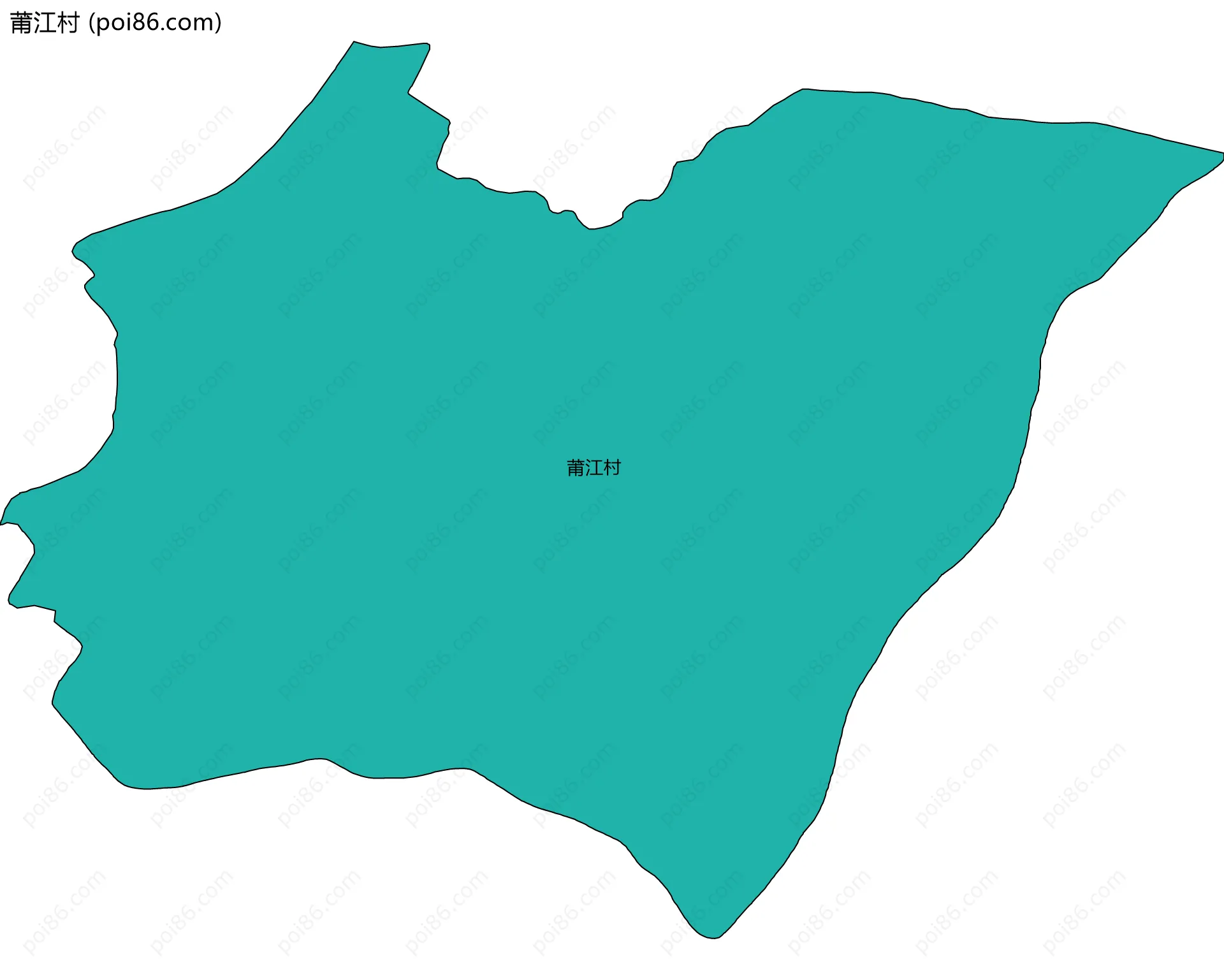 莆江村边界地图