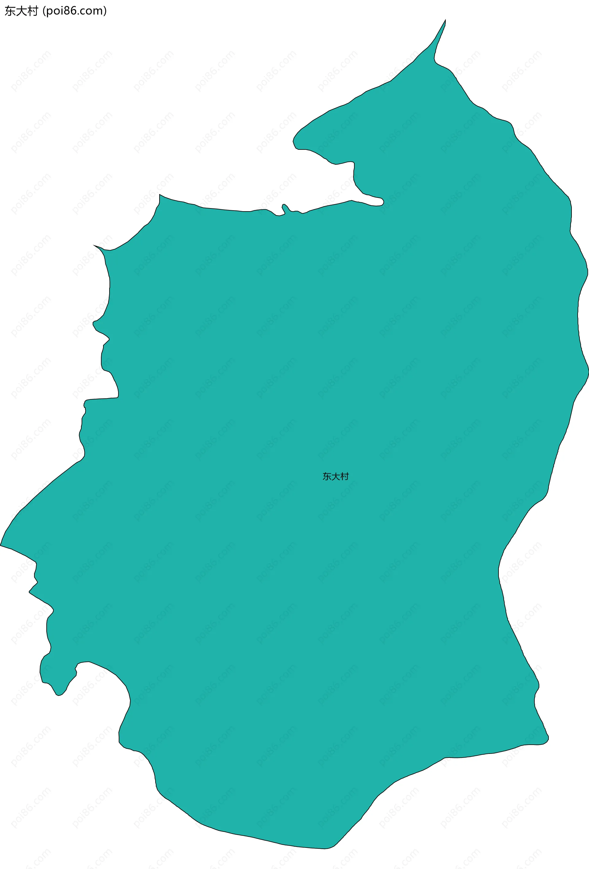 东大村边界地图
