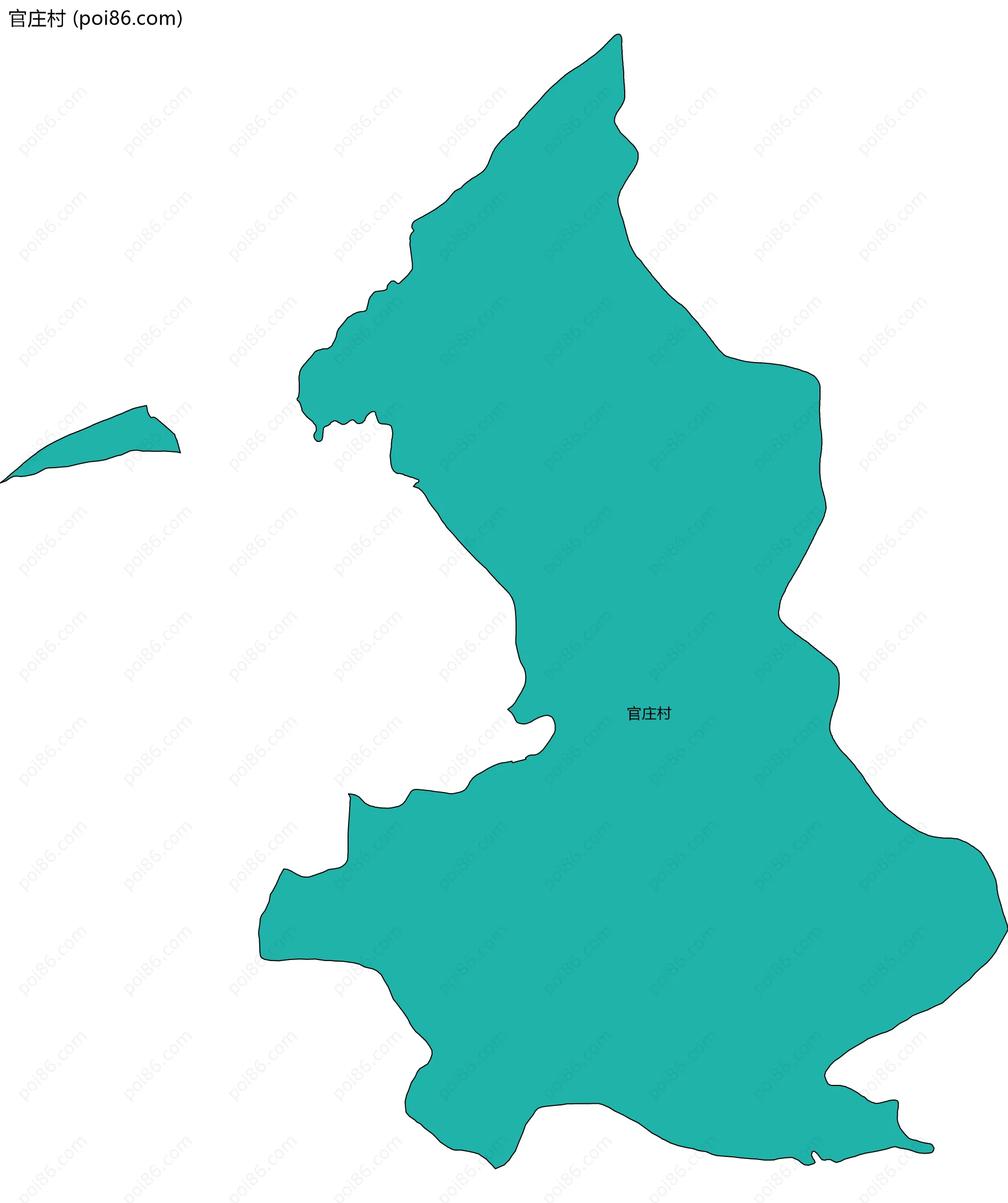 官庄村边界地图