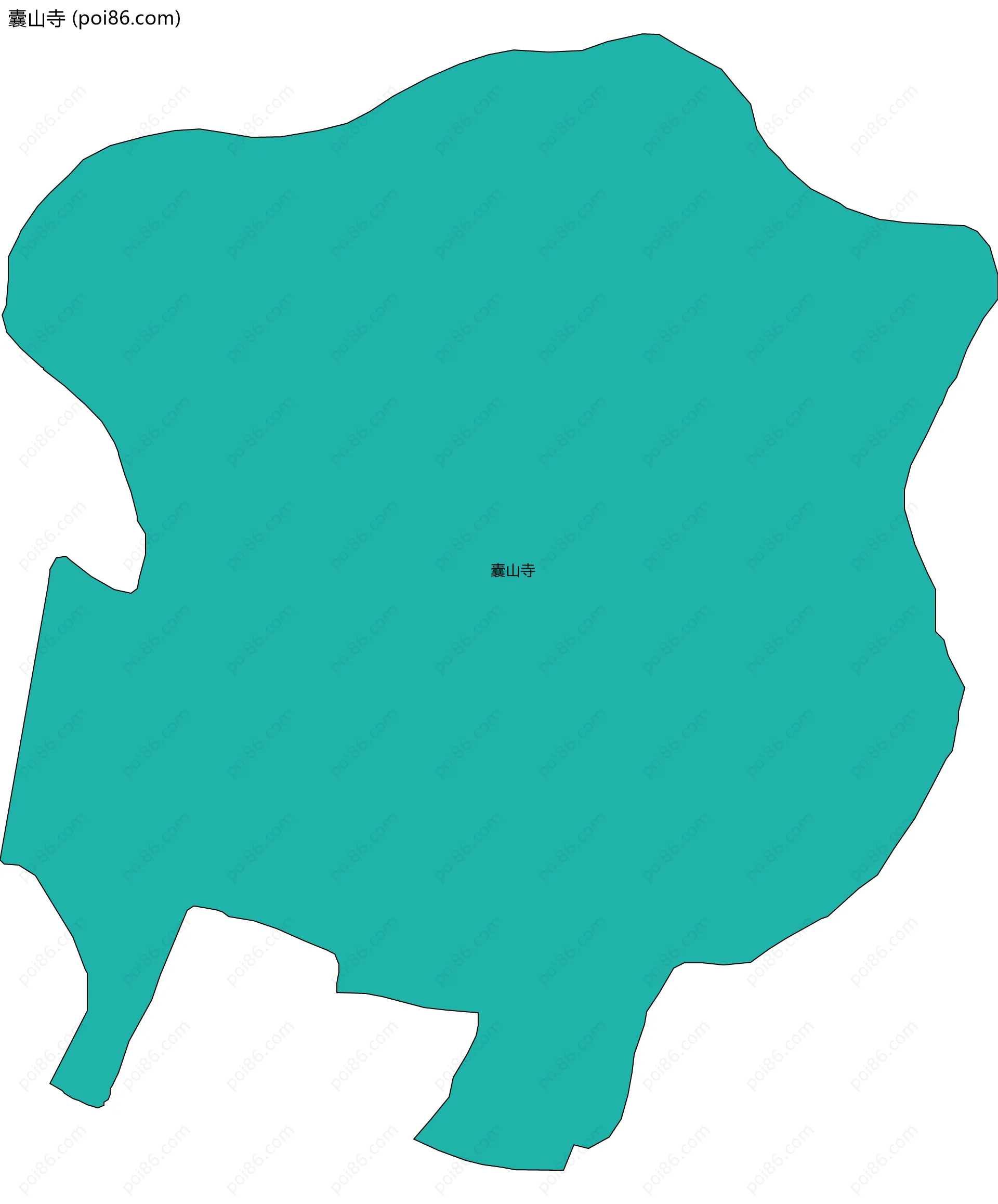 囊山寺边界地图