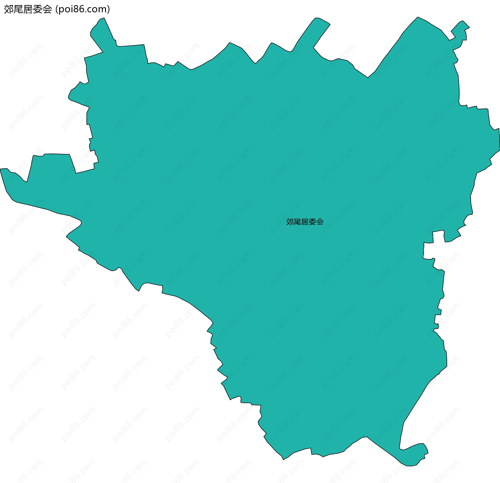 郊尾居委会边界地图