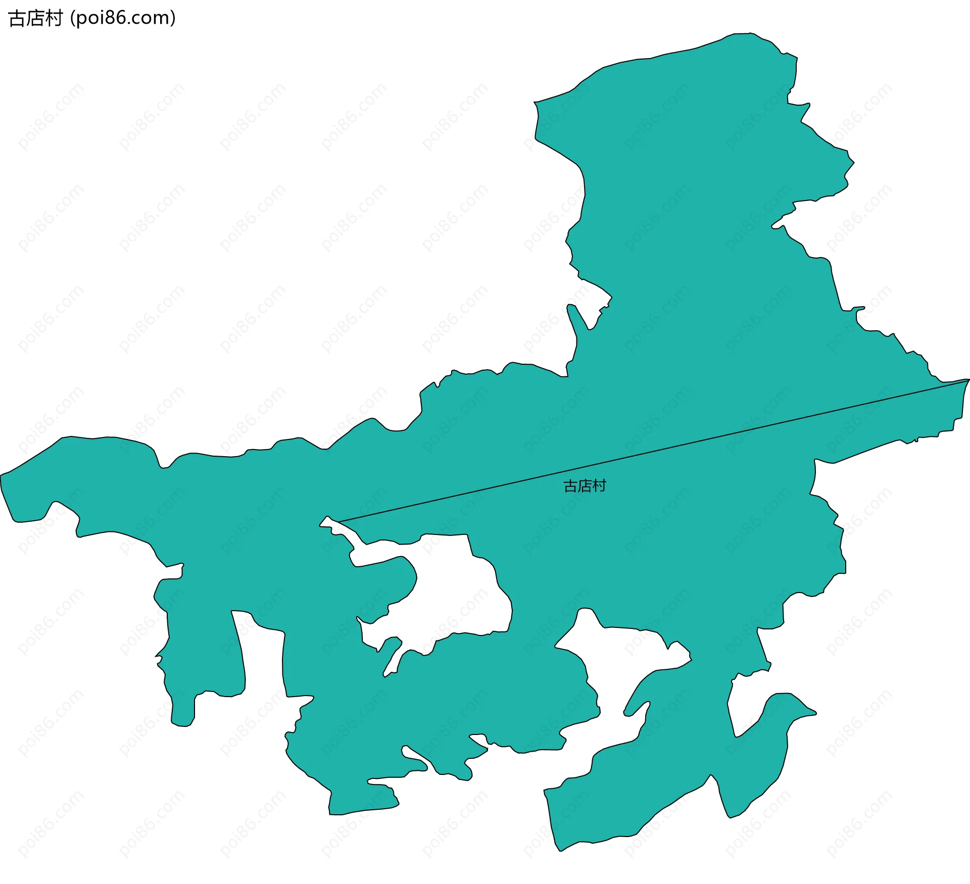 古店村边界地图