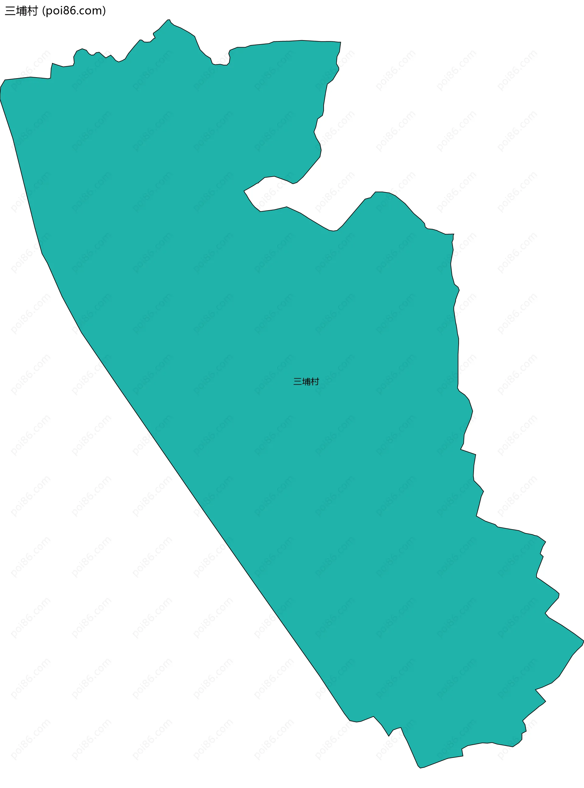 三埔村边界地图