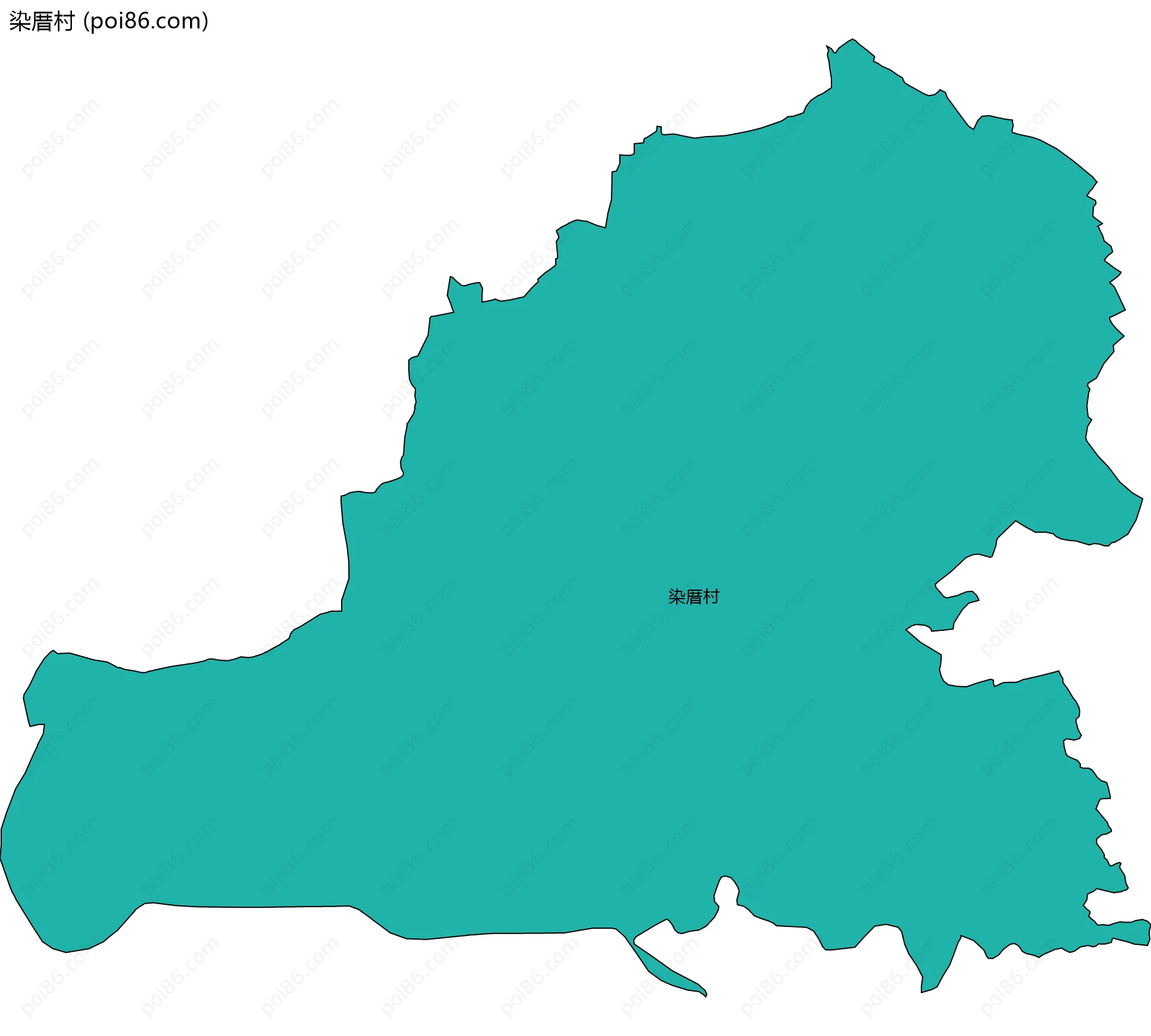染厝村边界地图