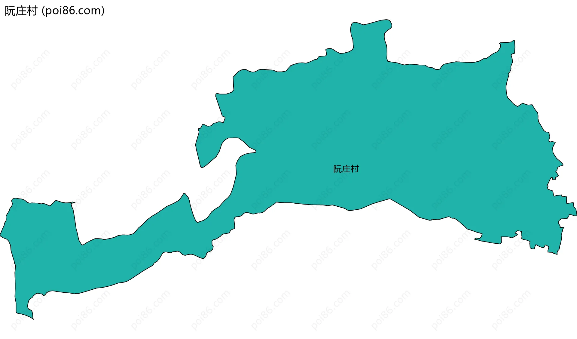 阮庄村边界地图