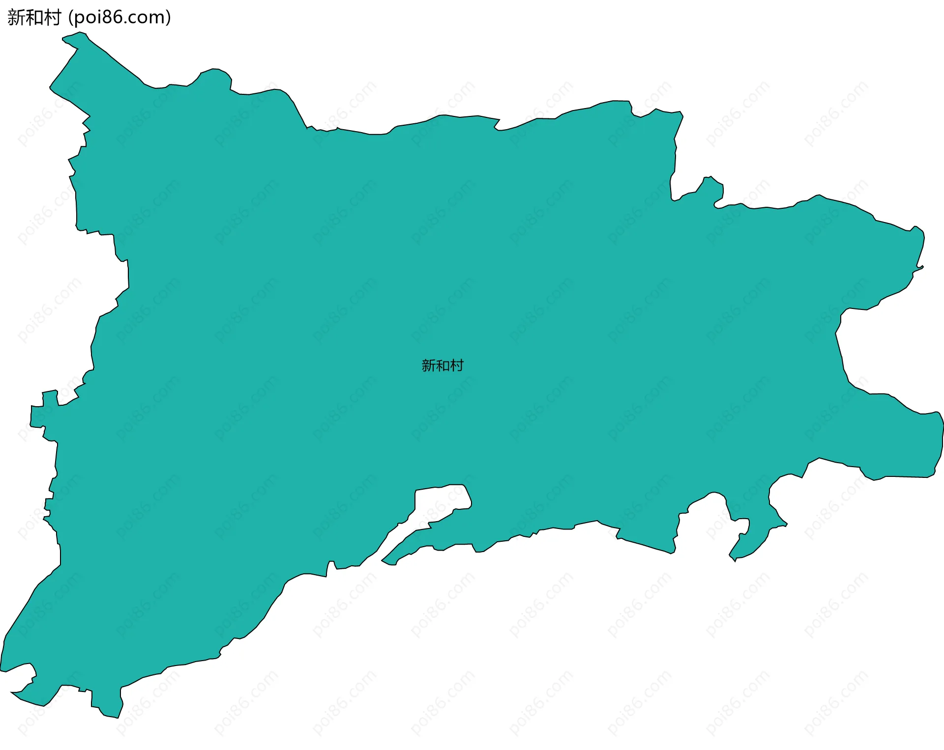 新和村边界地图