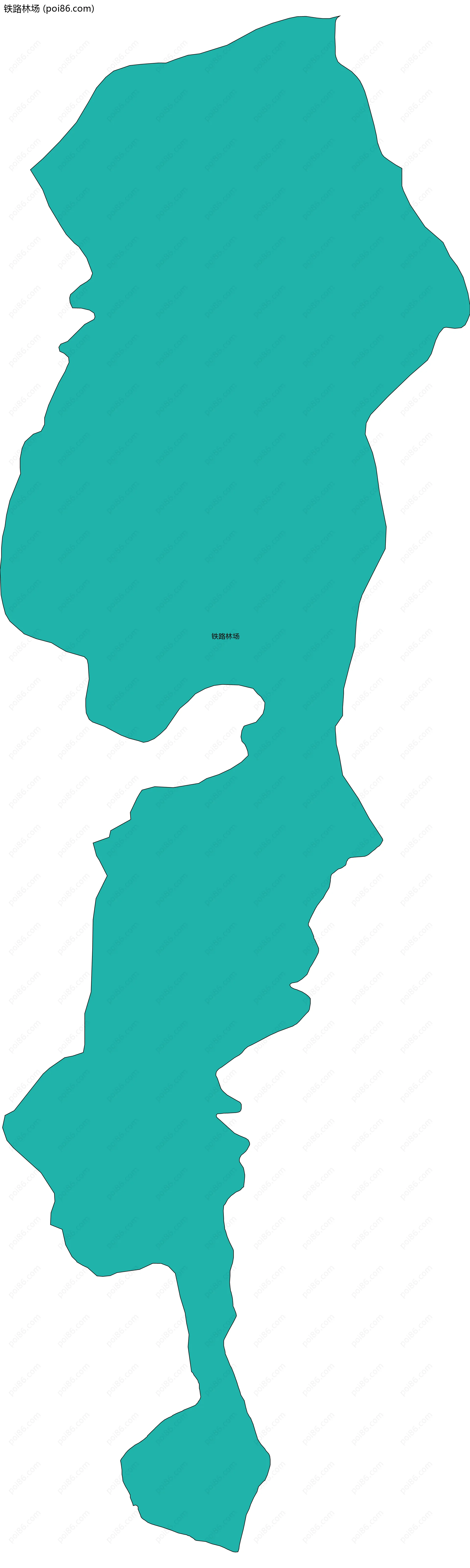 铁路林场边界地图