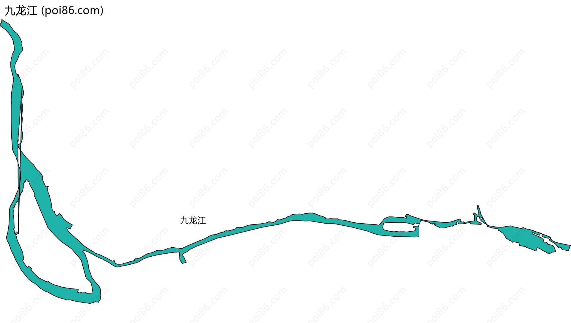 九龙江边界地图