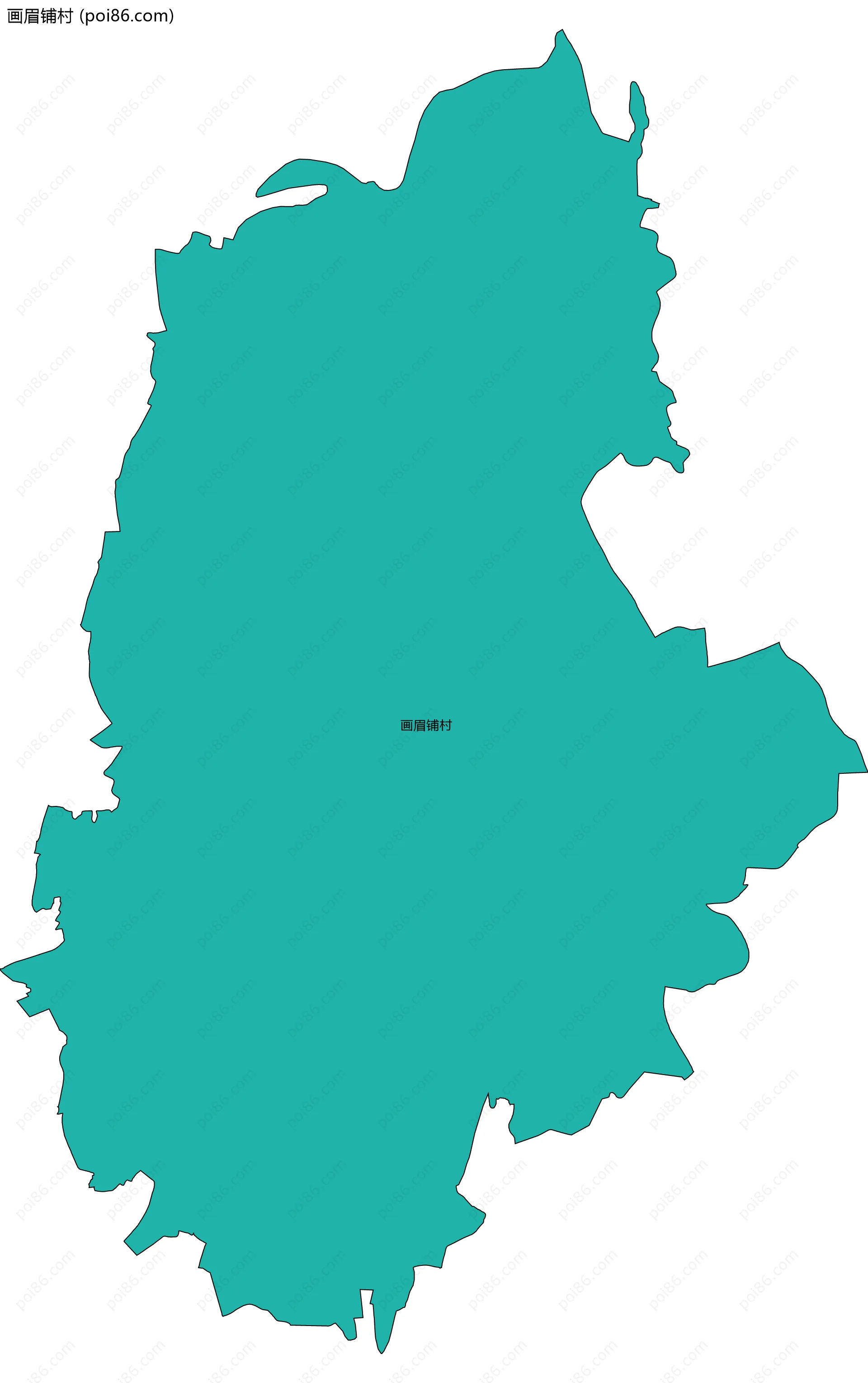 画眉铺村边界地图