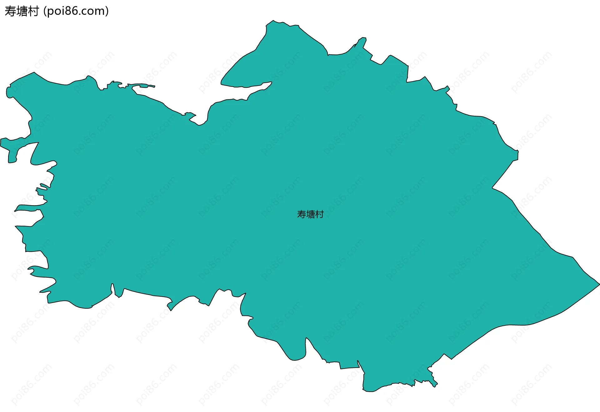 寿塘村边界地图