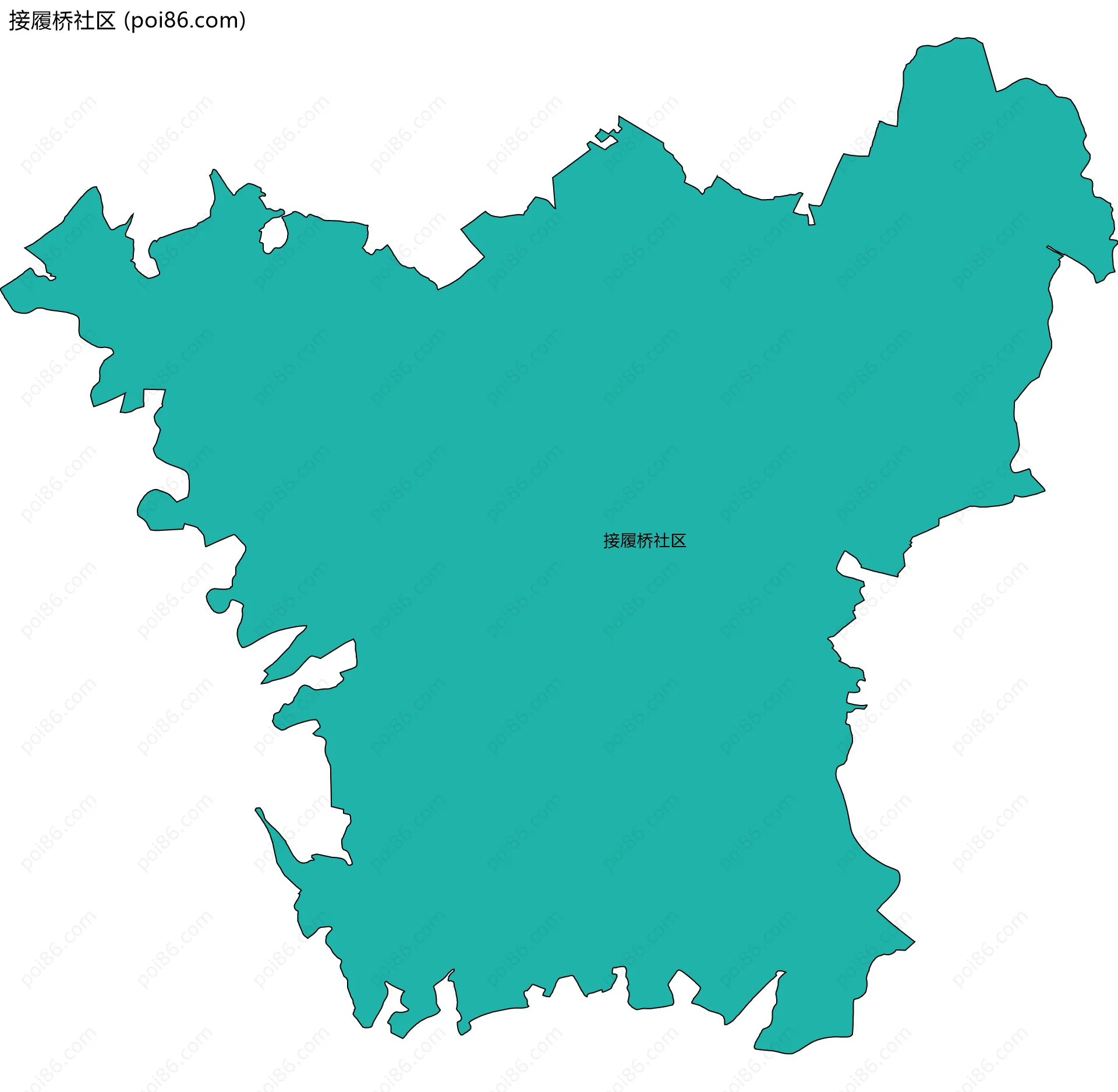 接履桥社区边界地图