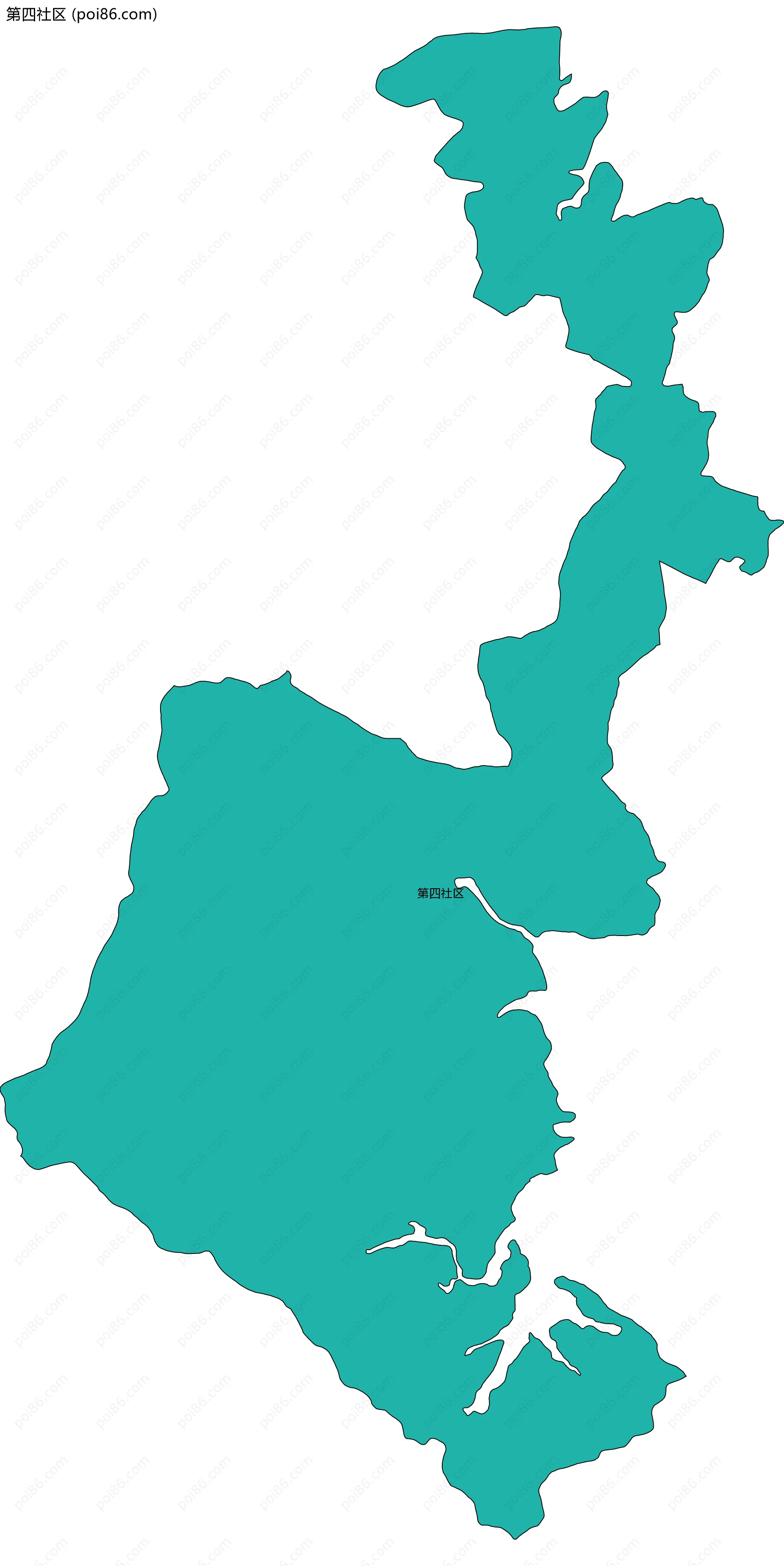 第四社区边界地图