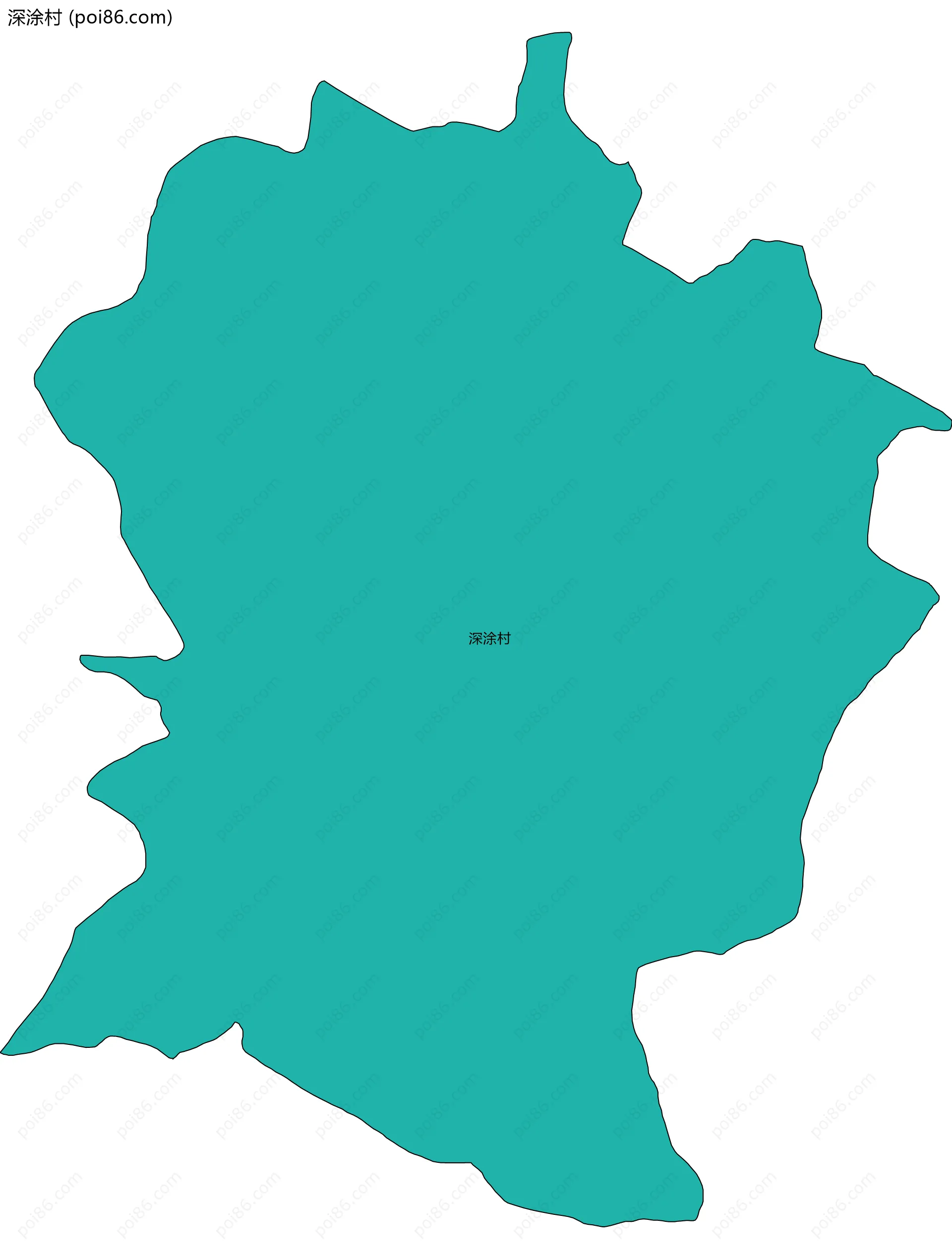 深涂村边界地图