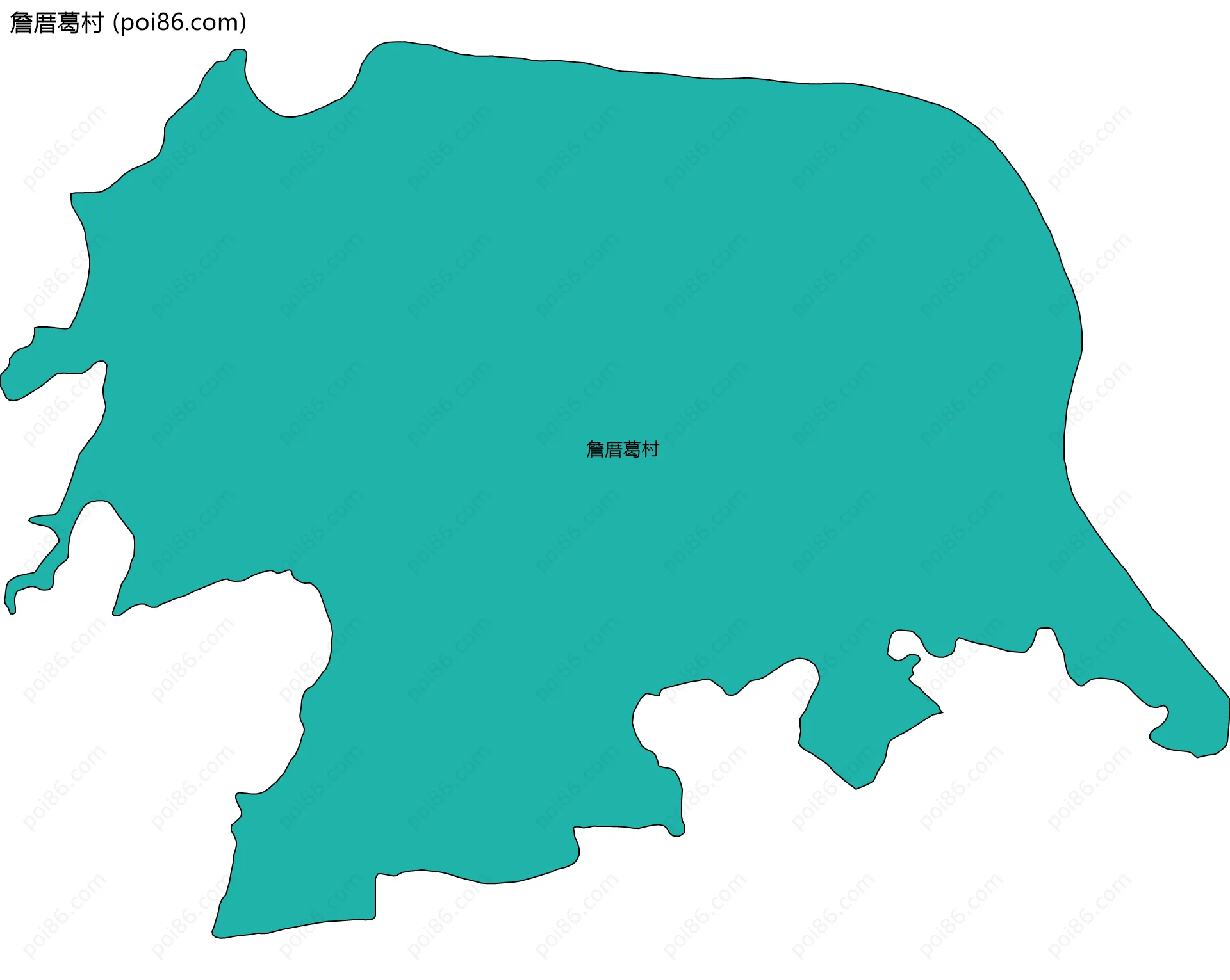 詹厝葛村边界地图