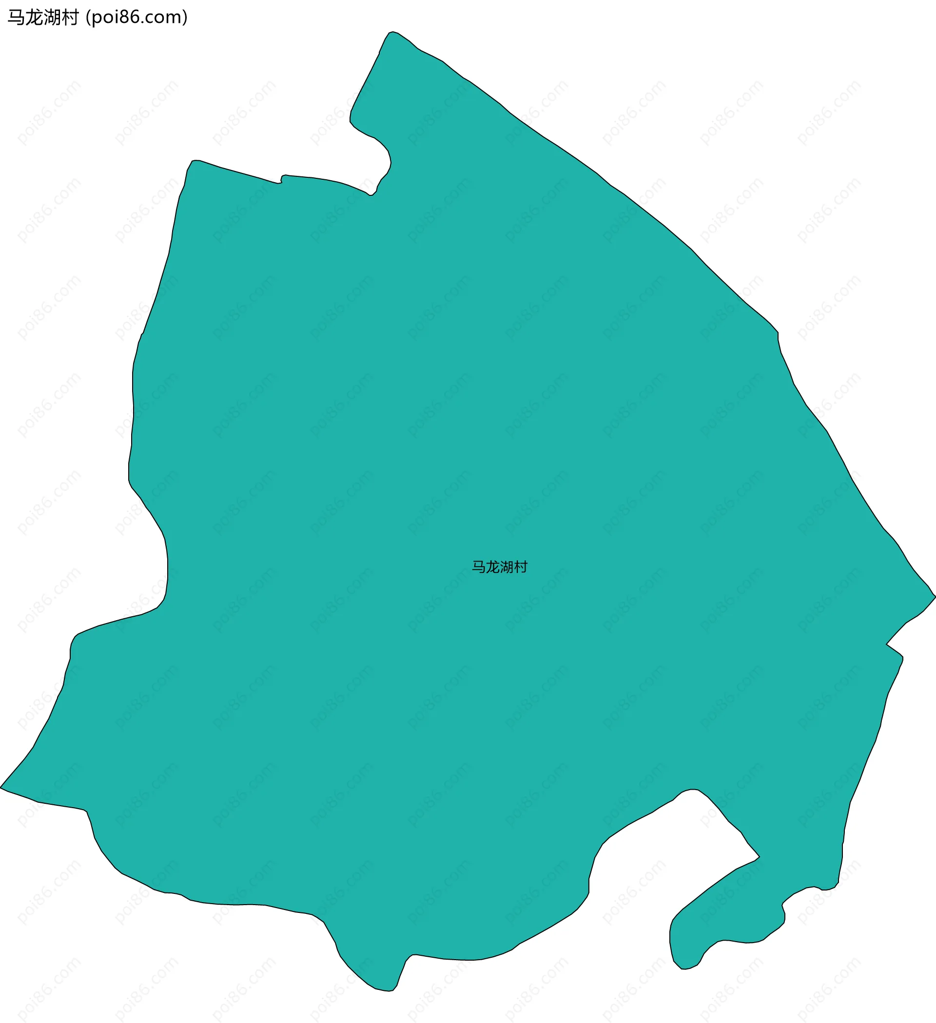 马龙湖村边界地图