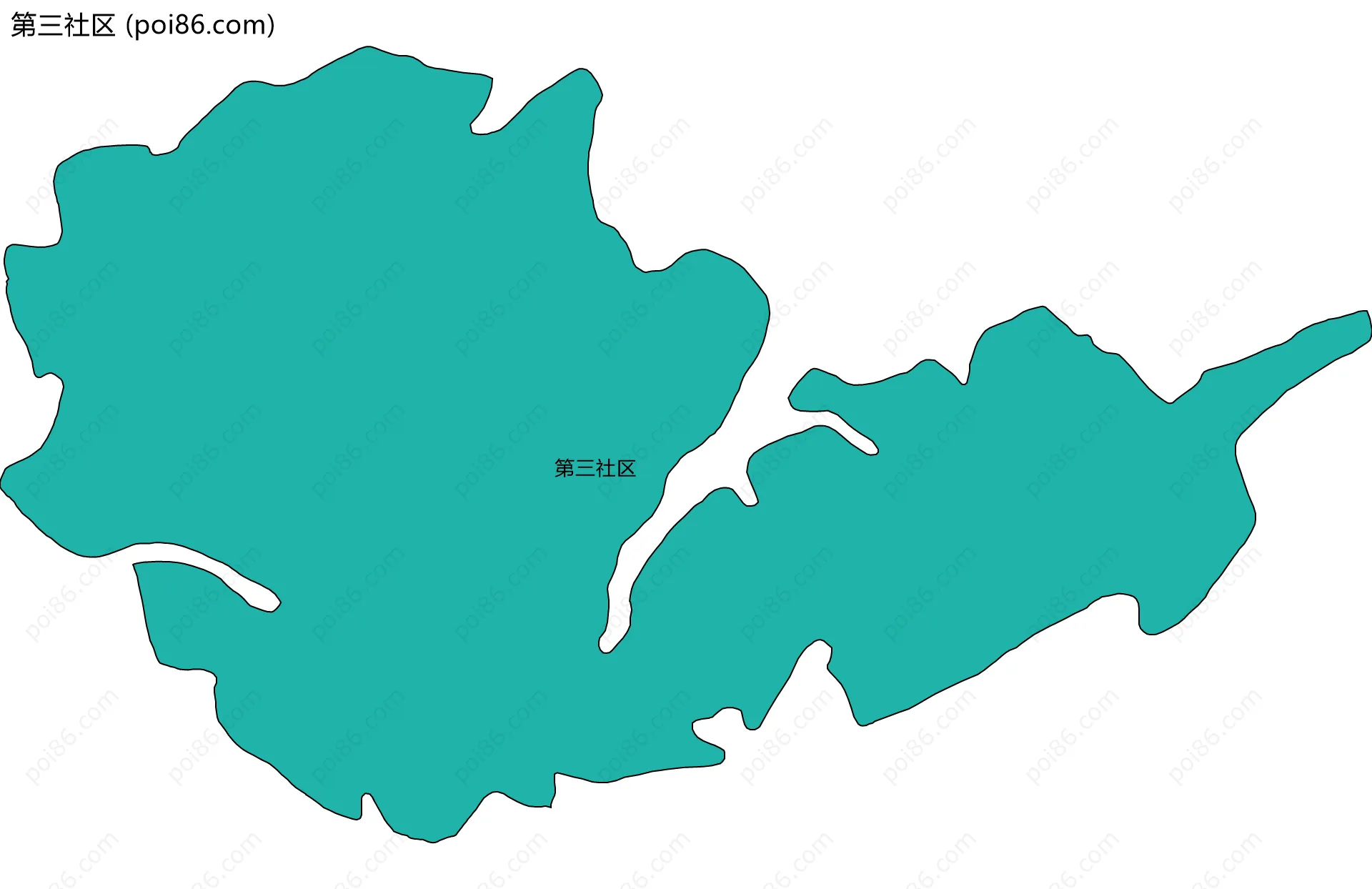 第三社区边界地图