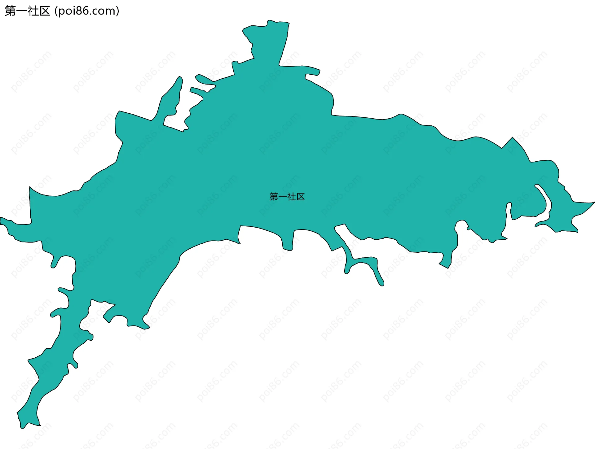 第一社区边界地图