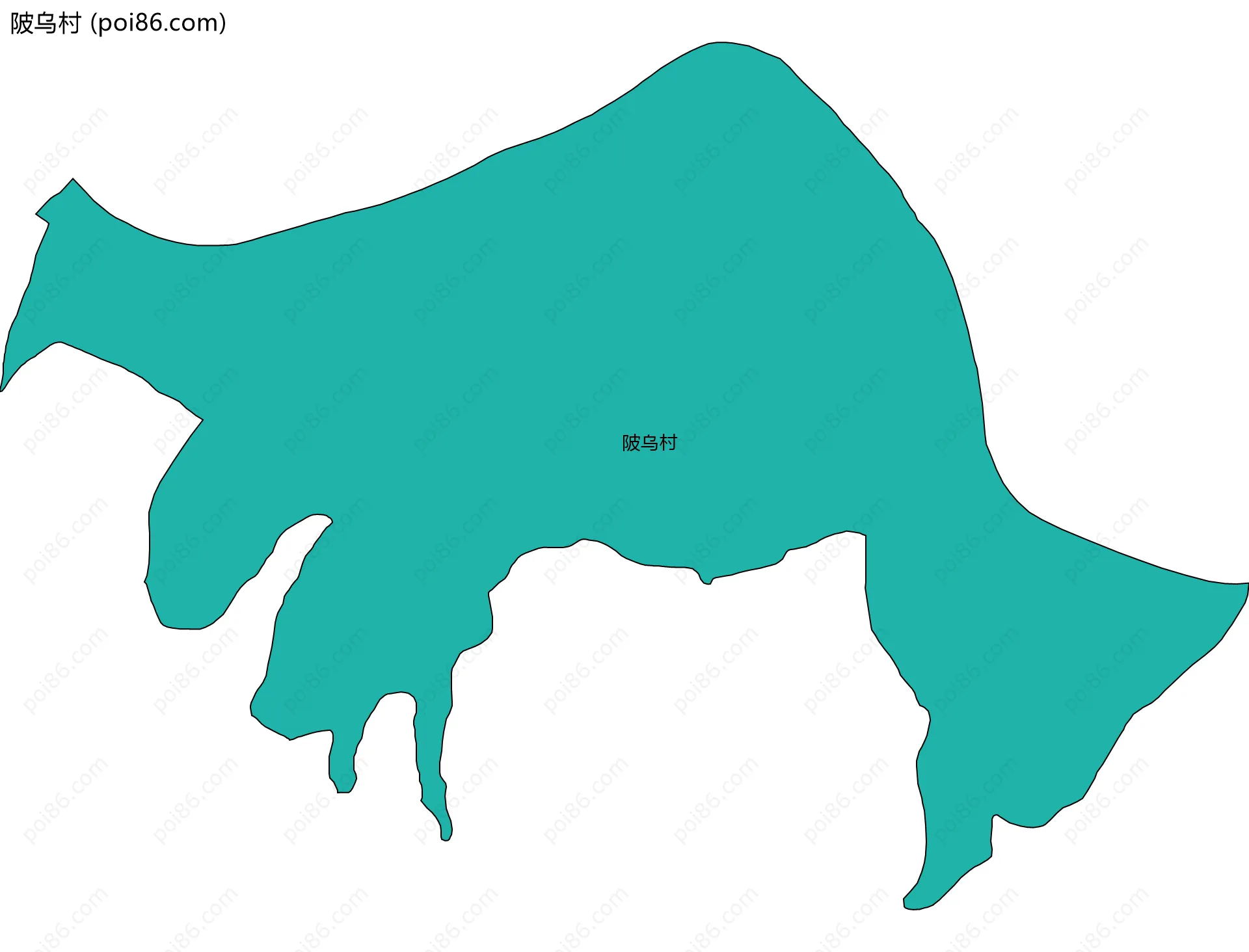 陂乌村边界地图