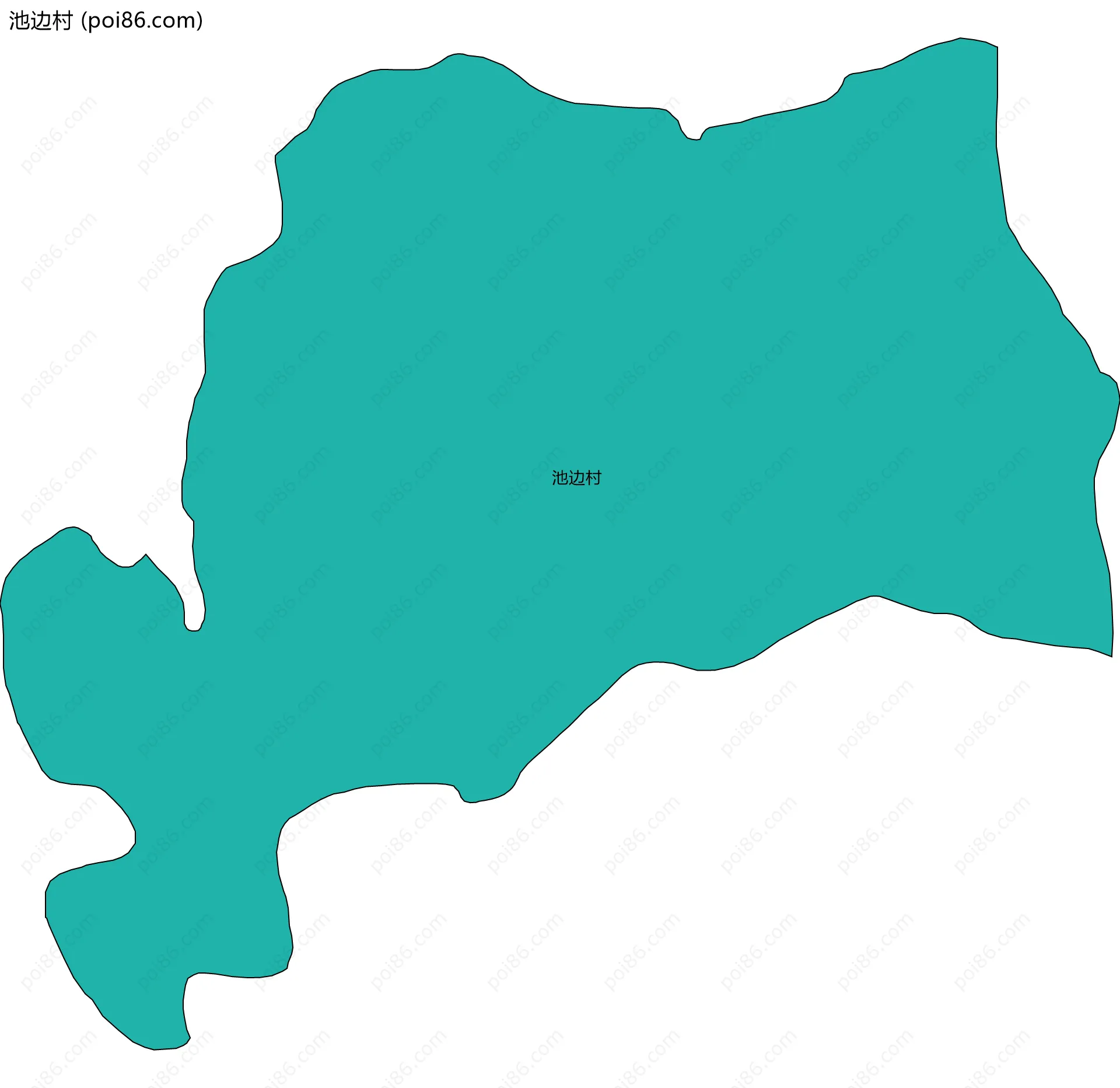 池边村边界地图