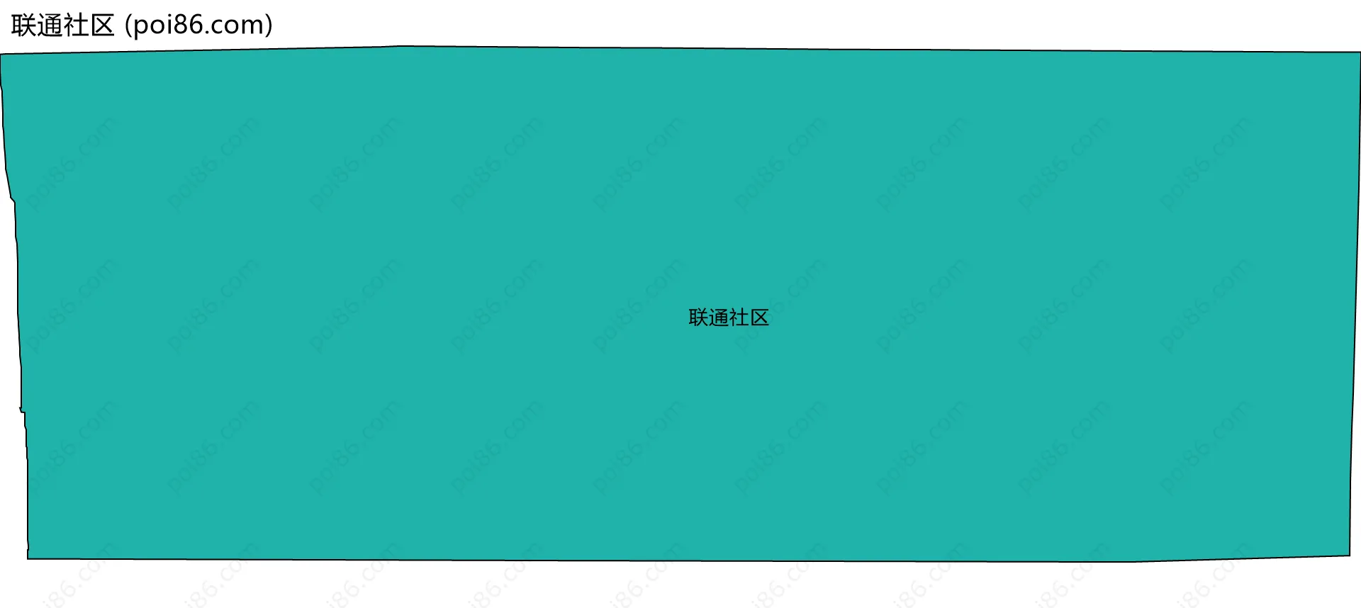 联通社区边界地图