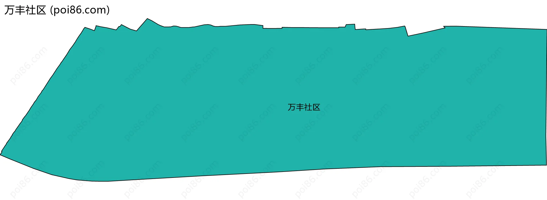 万丰社区边界地图