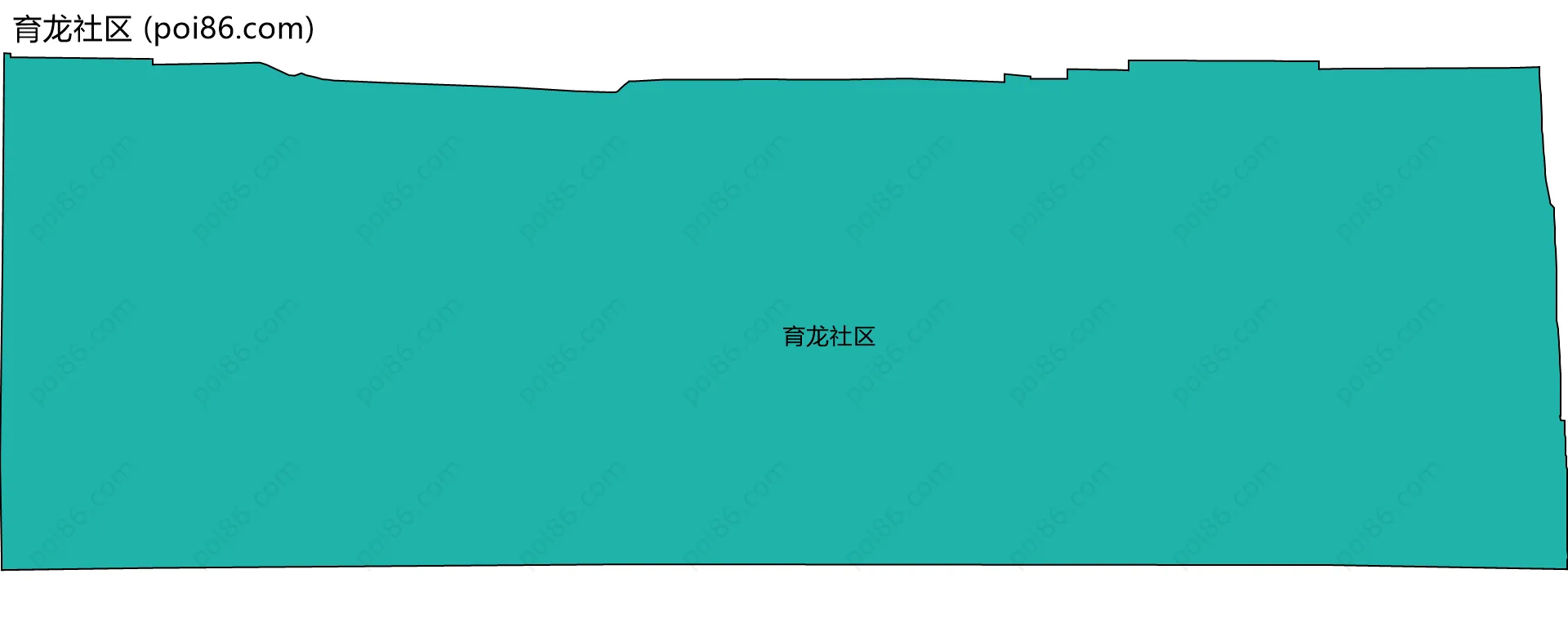 育龙社区边界地图